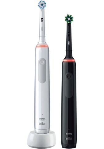 Oral B Elektrische Zahnbürste »Pro 3 3900«, 2 St. Aufsteckbürsten, mit 2. Handstück kaufen