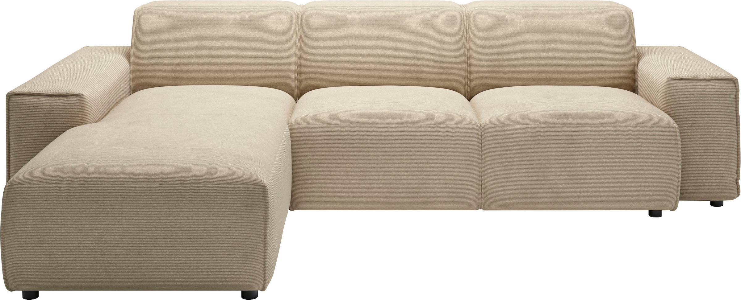 andas Ecksofa »Glimminge L-Form auch in Breitcord, Feincord + Easy care-Bezug,«, Breite 264, Zierkissen