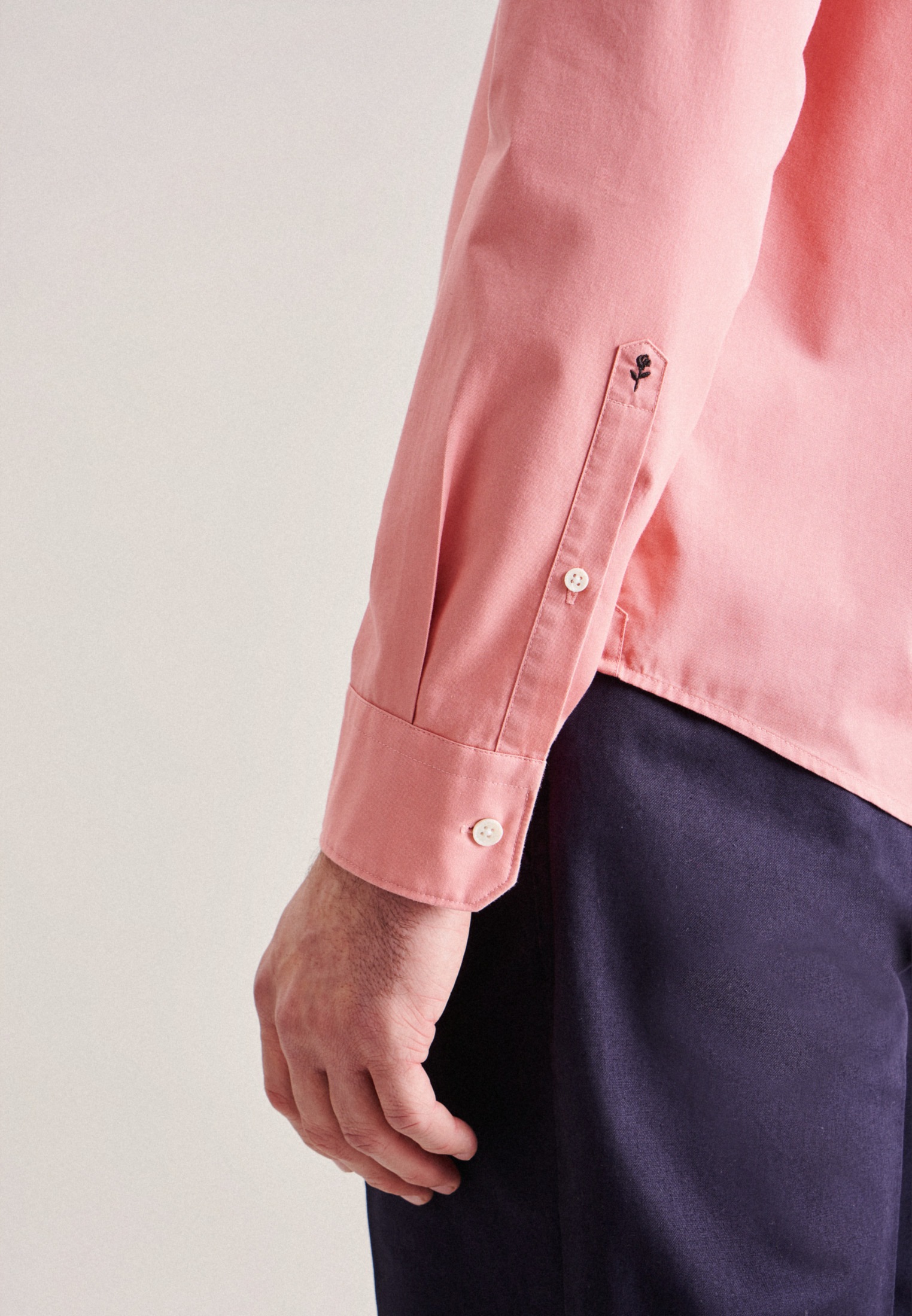 seidensticker Businesshemd »Schwarze Rose«, Regular Langarm Button-Down-Kragen Uni