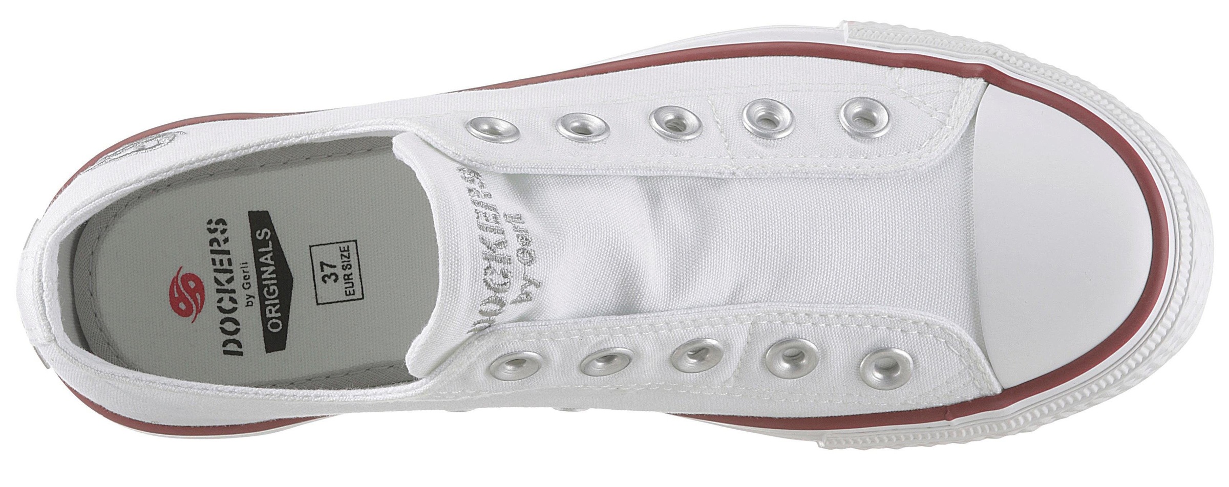 Dockers by Gerli Slip-On Sneaker  Sneaker, Schlupfschuh, Freizeitschuh mit verdecktem Gummizug