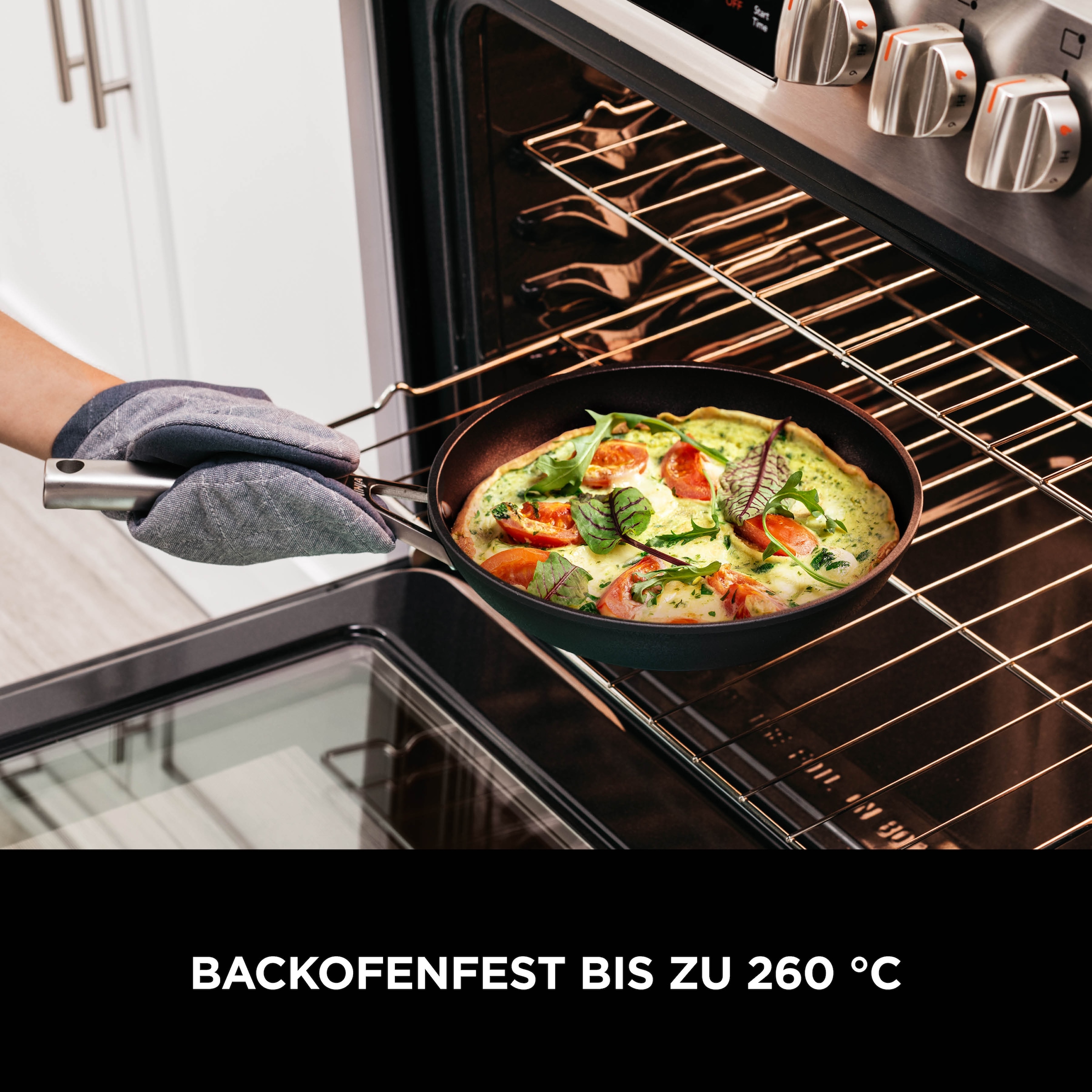 NINJA Wok »Ninja ZEROSTICK Premium Wok 28 cm C30928DE« Aluminium 1 Stk. tlg. Premium Kollektion, ZEROSTICK Technologie, garen ohne Fett