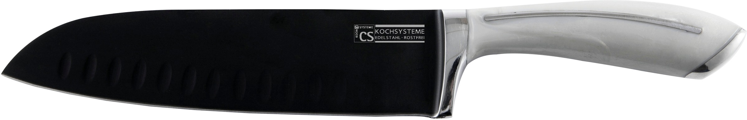 Carl Schmidt Sohn Santokumesser »Garmisch« Griff aus Perlmuttimitat in grau