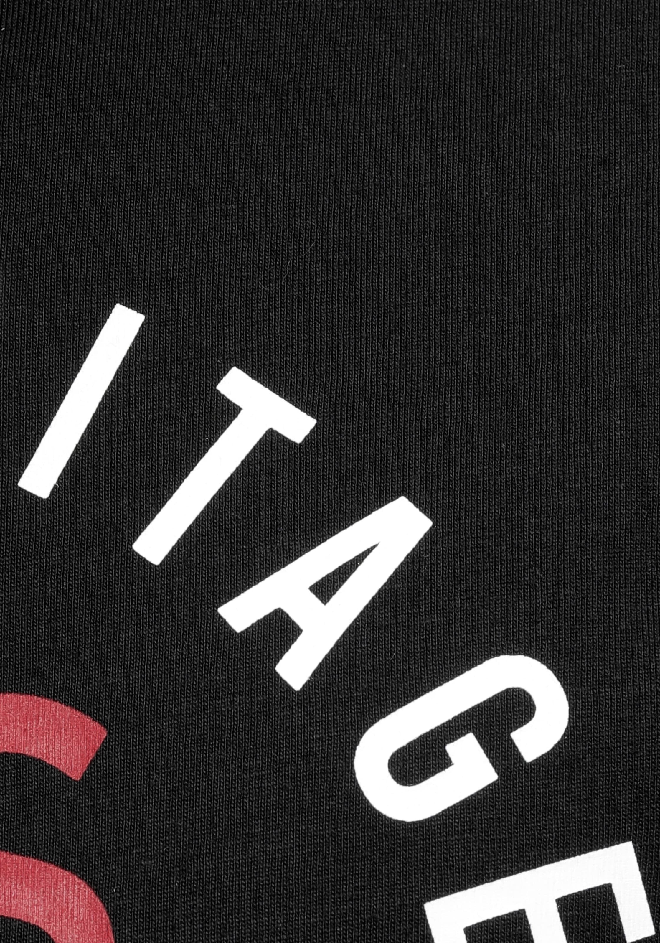 H.I.S Rundhalsshirt, Kurzarm, schmale Passform, mit Print, Rundhals, aus Baumwolle