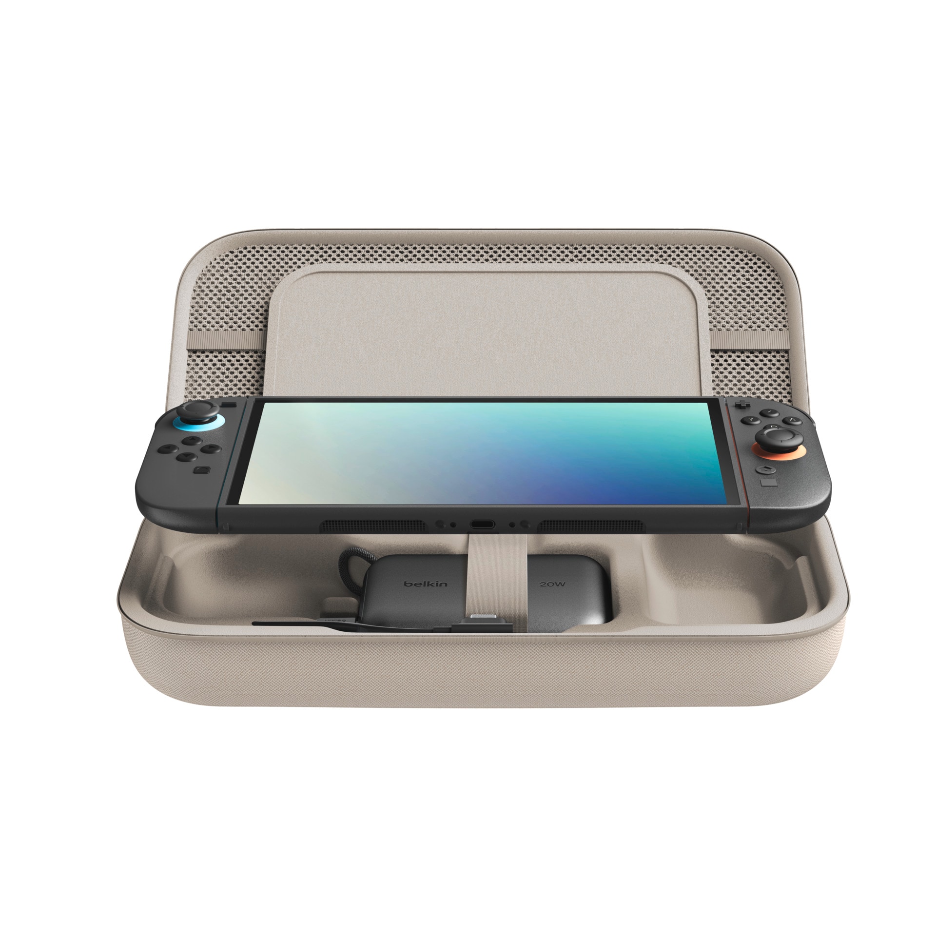 Belkin Powerbank »Gaming Tasche mit Powerbank« Belkin Charging Case Powerbank für Nintendo Switch 2, sand