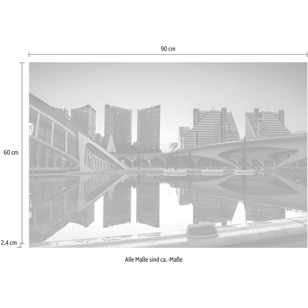 queence Acrylglasbild »Seebrücke an einer St«