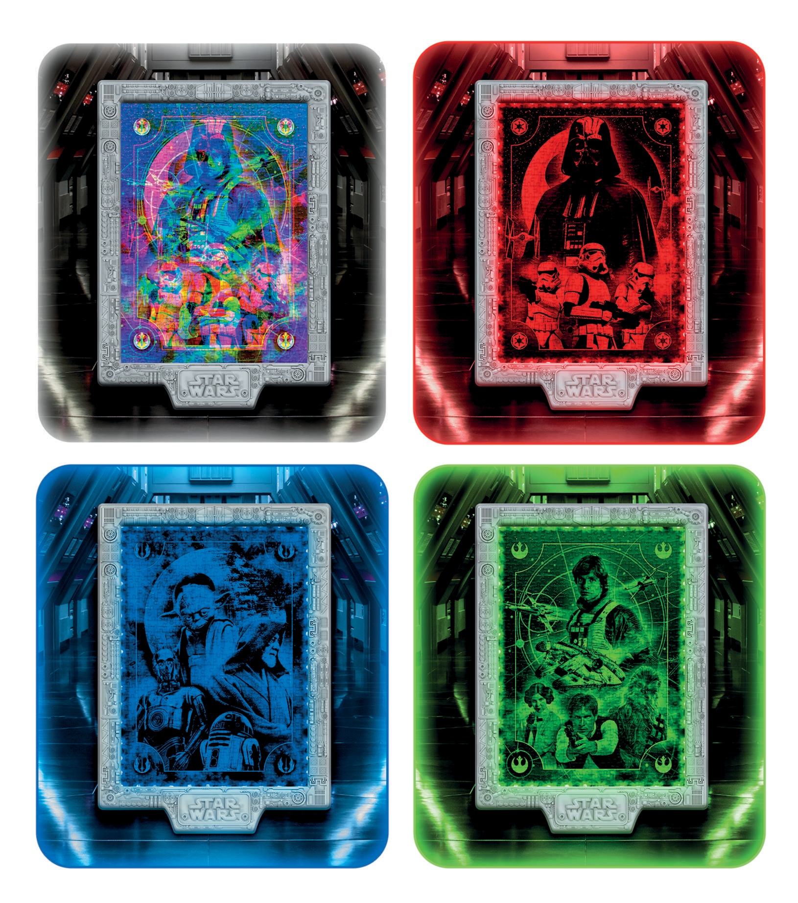 Clementoni® Puzzle »Star Wars - The Metamorphic Art Collection Episode 4-5-6« Mit Licht; Made in Europe