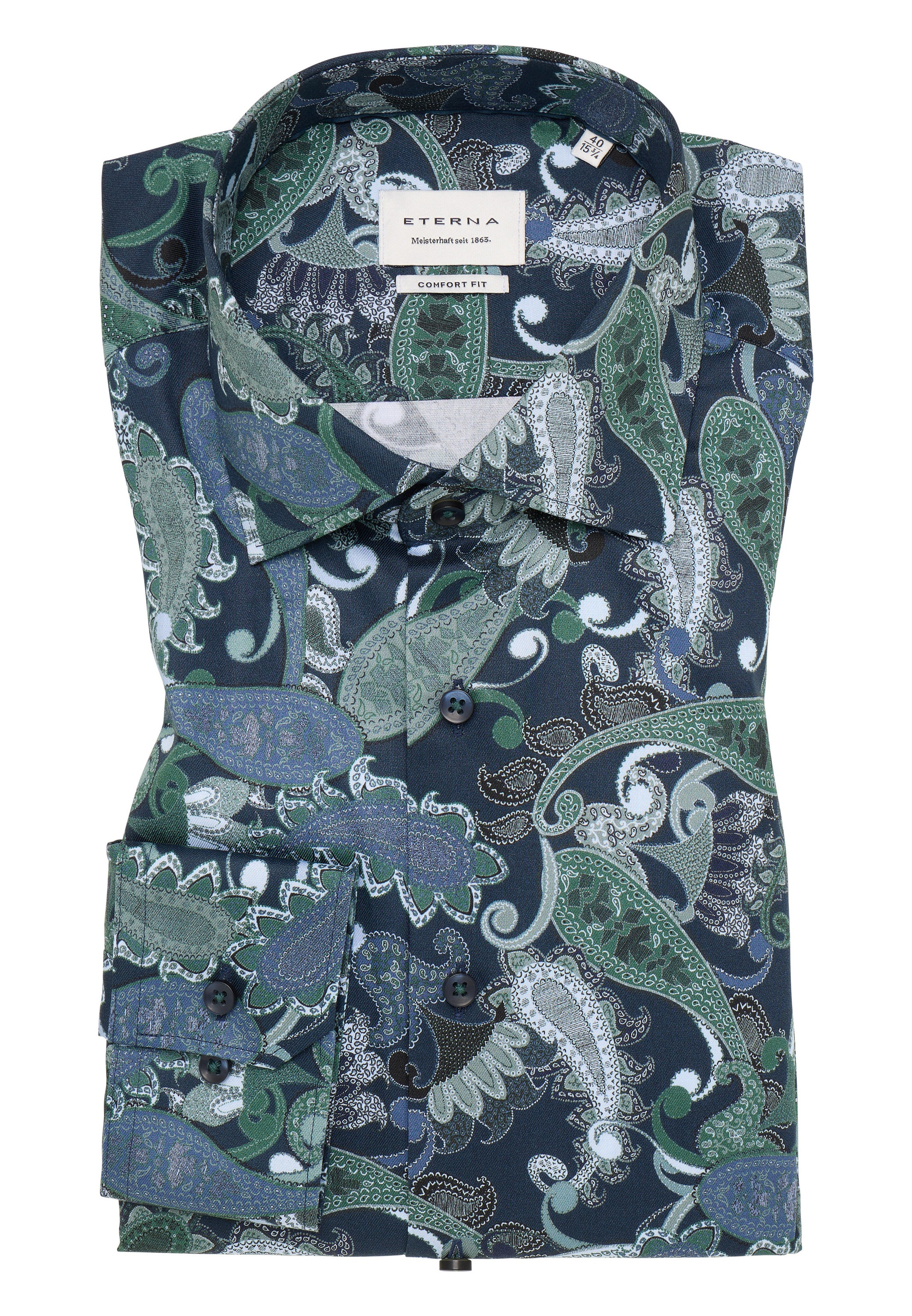 Eterna Langarmhemd »COMFORT FIT« NON IRON (bügelfrei)