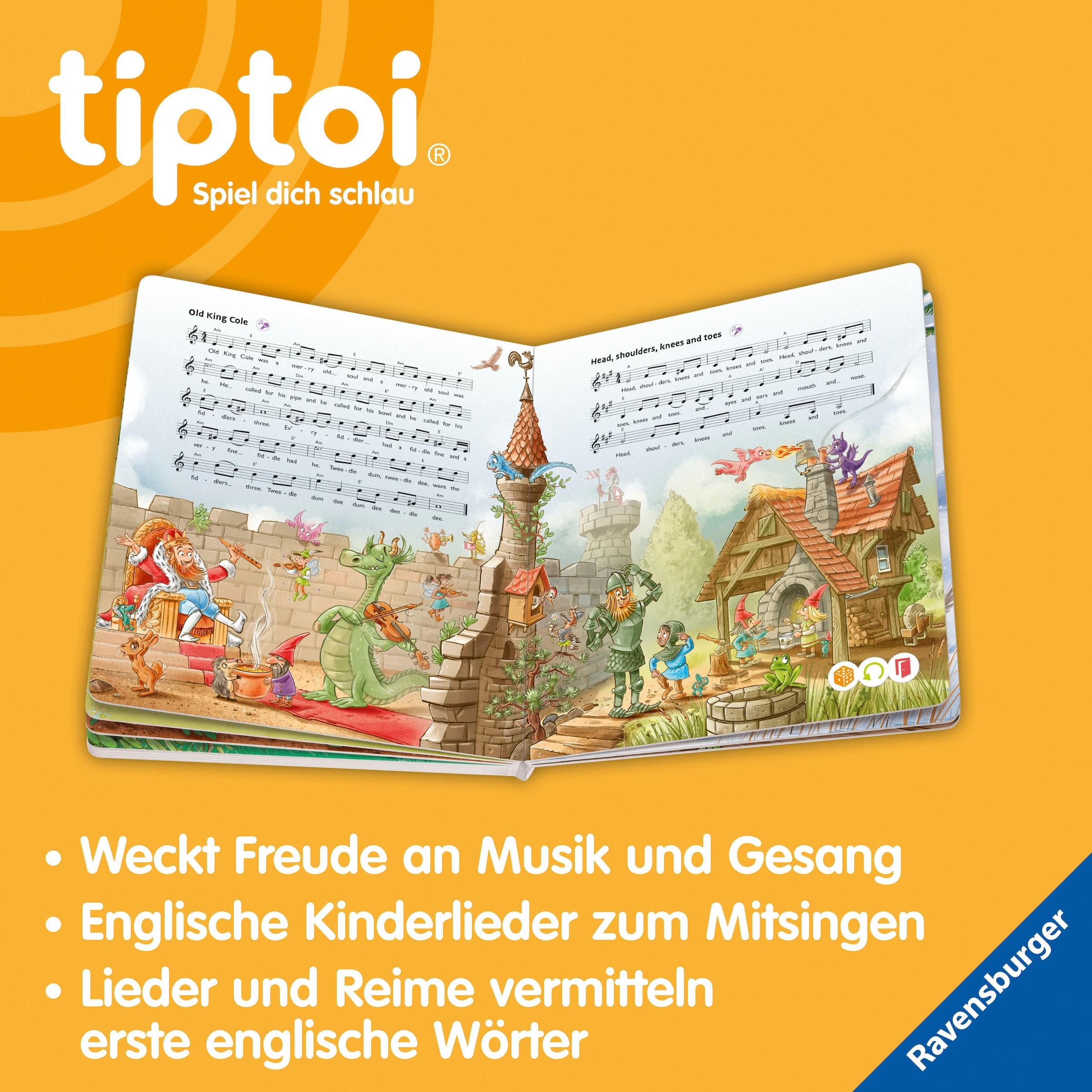 Ravensburger Buch »tiptoi® Meine schönsten englischen Kinderlieder«, Made in Europe; FSC® - schützt Wald - weltweit