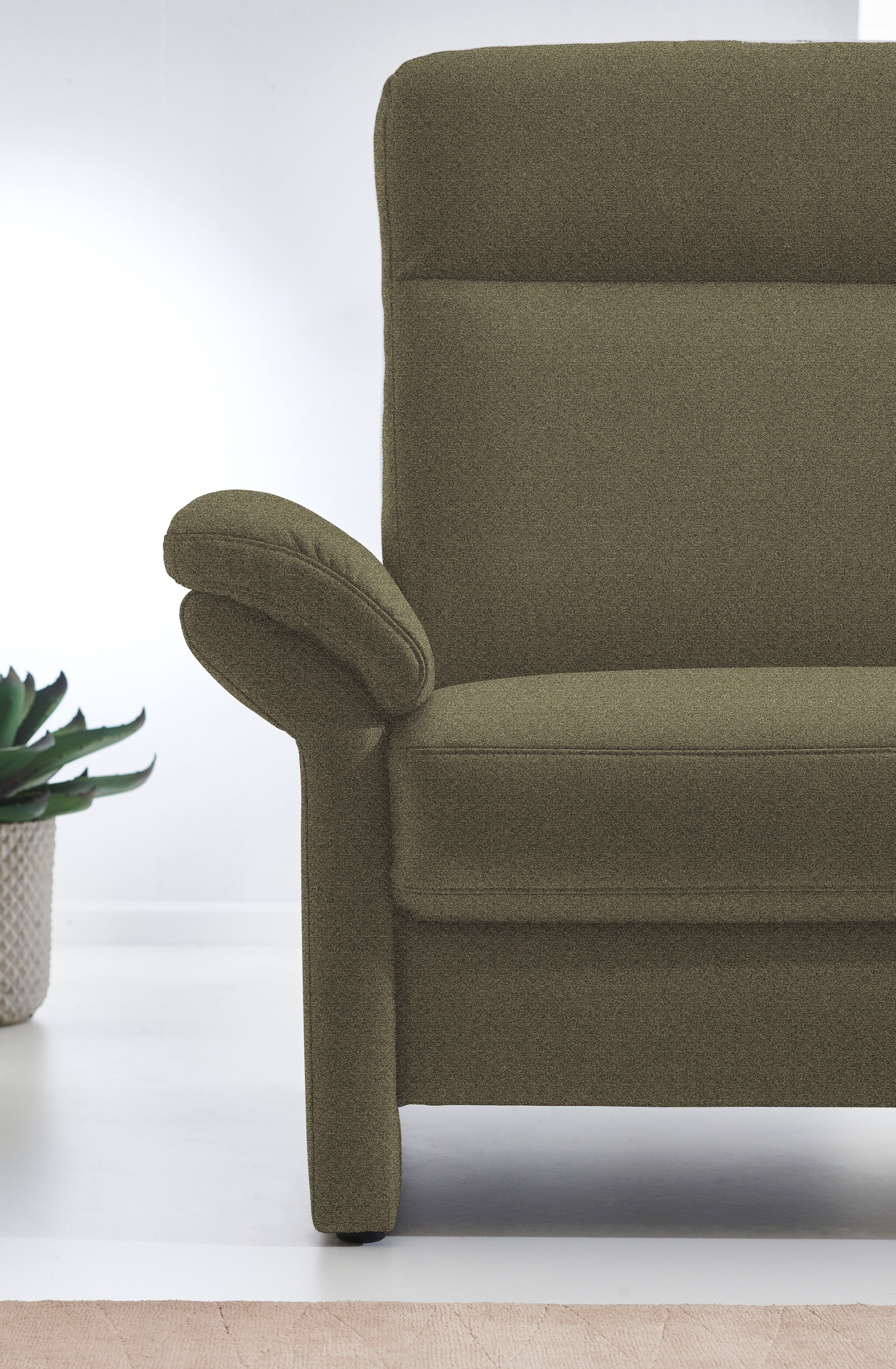 Places of Style 3-Sitzer »Senise, Breite 202 cm«, mit Armverstellung, Federkern
