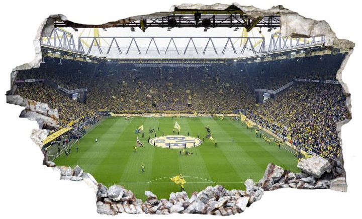 Wandtattoo »Borussia Dortmund Fan Choreo«, (1 St.), selbstklebend, entfernbar