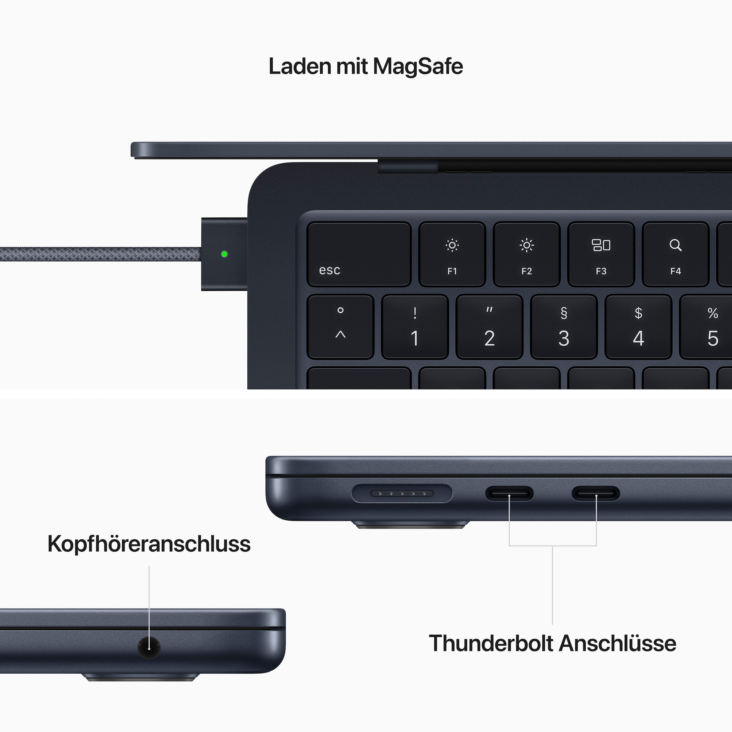 Apple Notebook »MacBook Air«, 34,46 cm, / 13,6 Zoll, Apple, M2, 8-Core GPU, 256 GB SSD