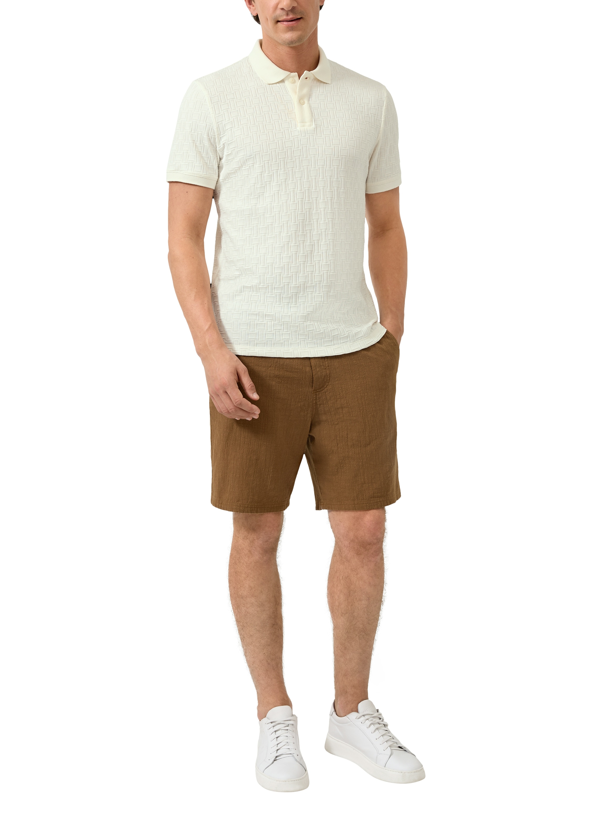 s.Oliver Poloshirt mit Struktur-Muster