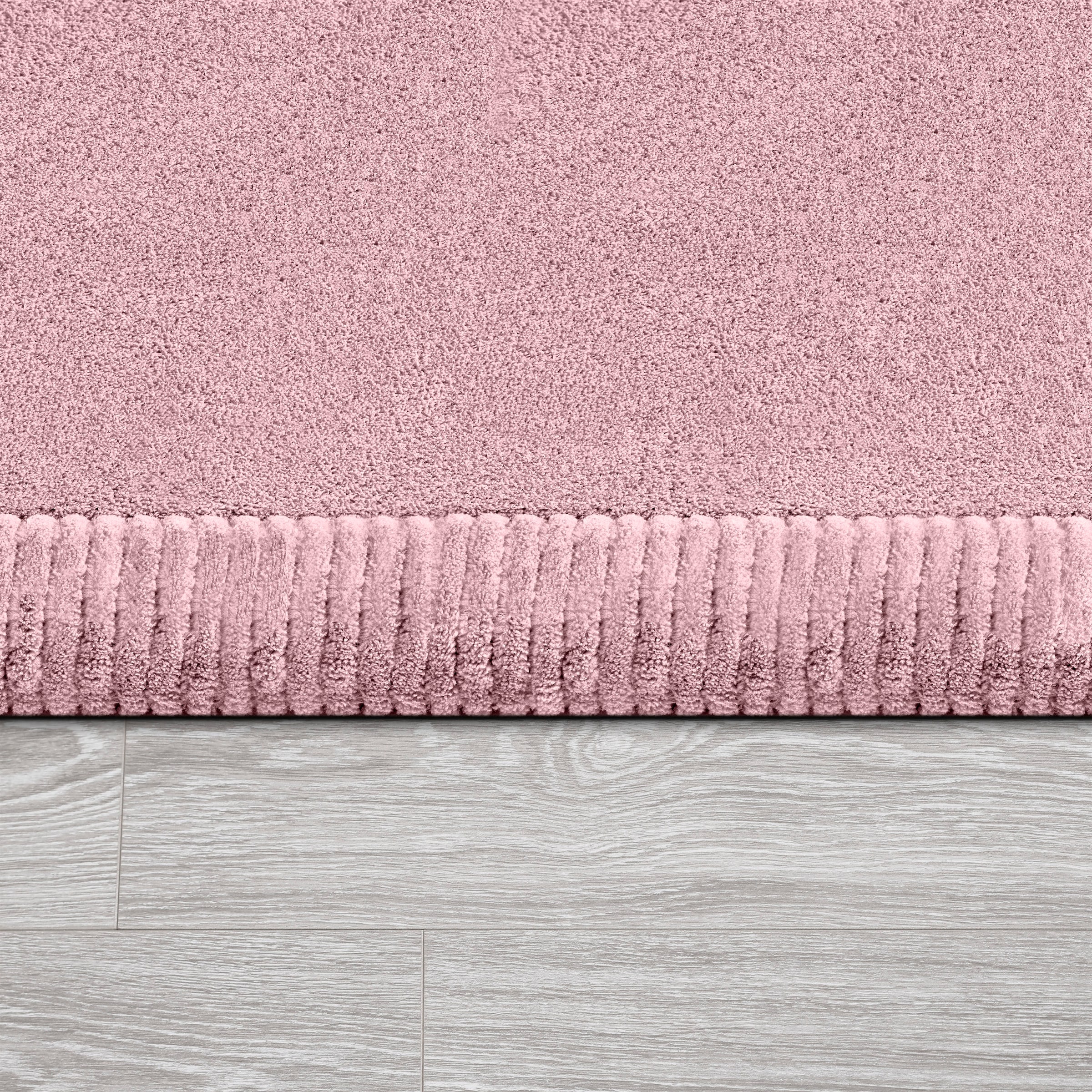 Paco Home Teppich »Tatami 475«, rechteckig, 24 mm Höhe, Kurzflor, Uni-Farben, mit Memory Foam, waschbar