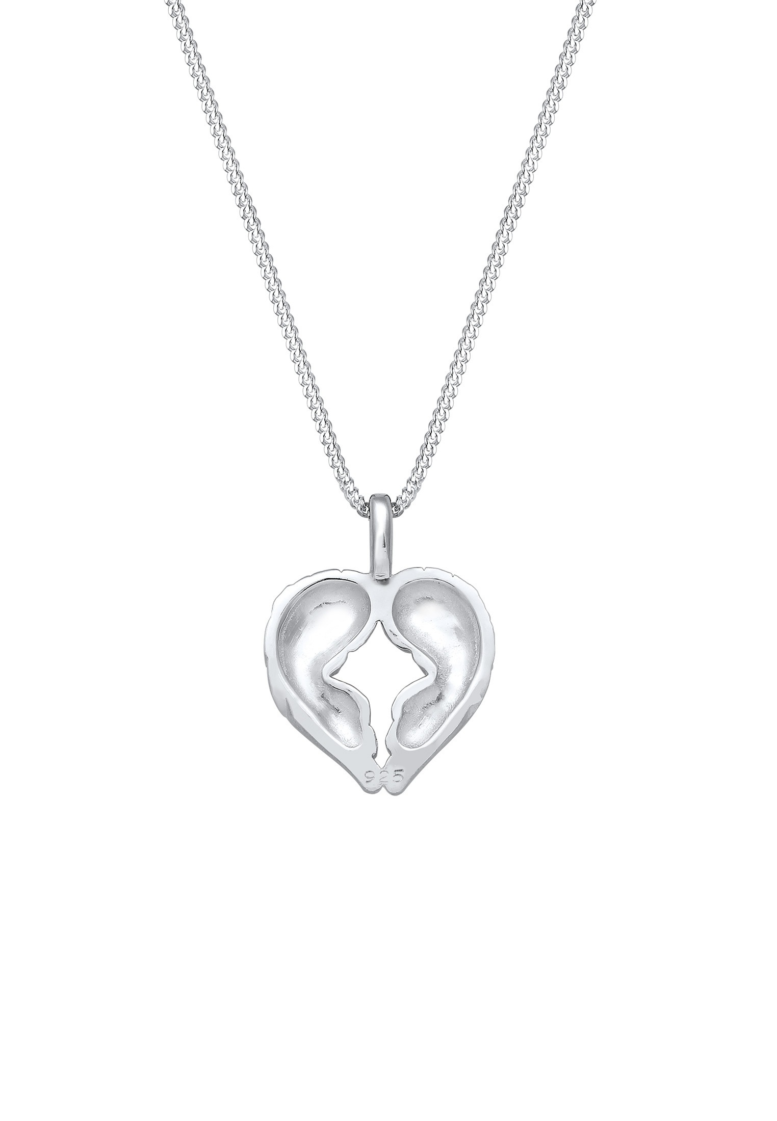 Elli Kette mit Anhänger »Halskette Flügel Herz 925 Sterling Silber«