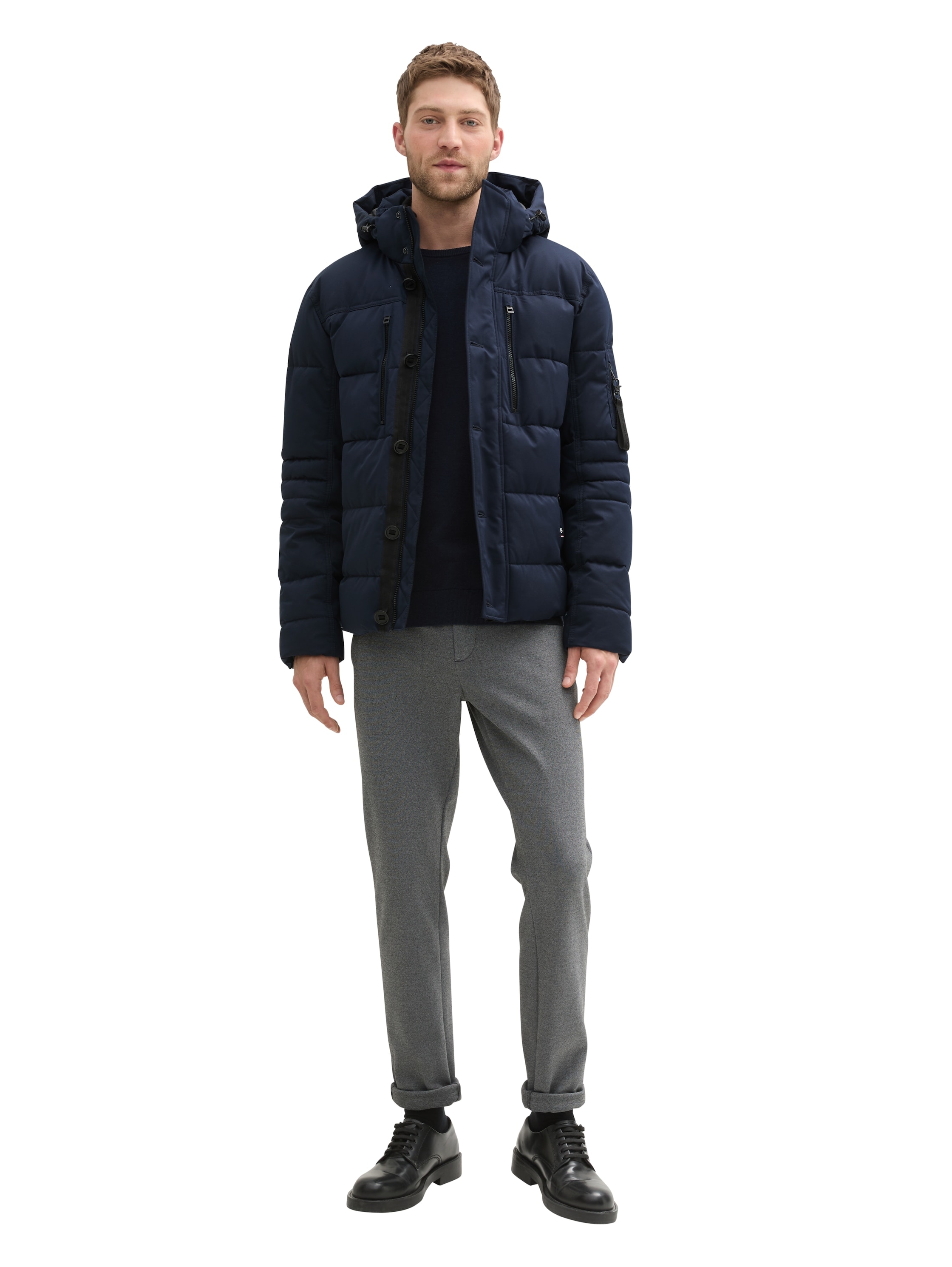 TOM TAILOR Steppjacke, mit Kapuze, mit Kapuze