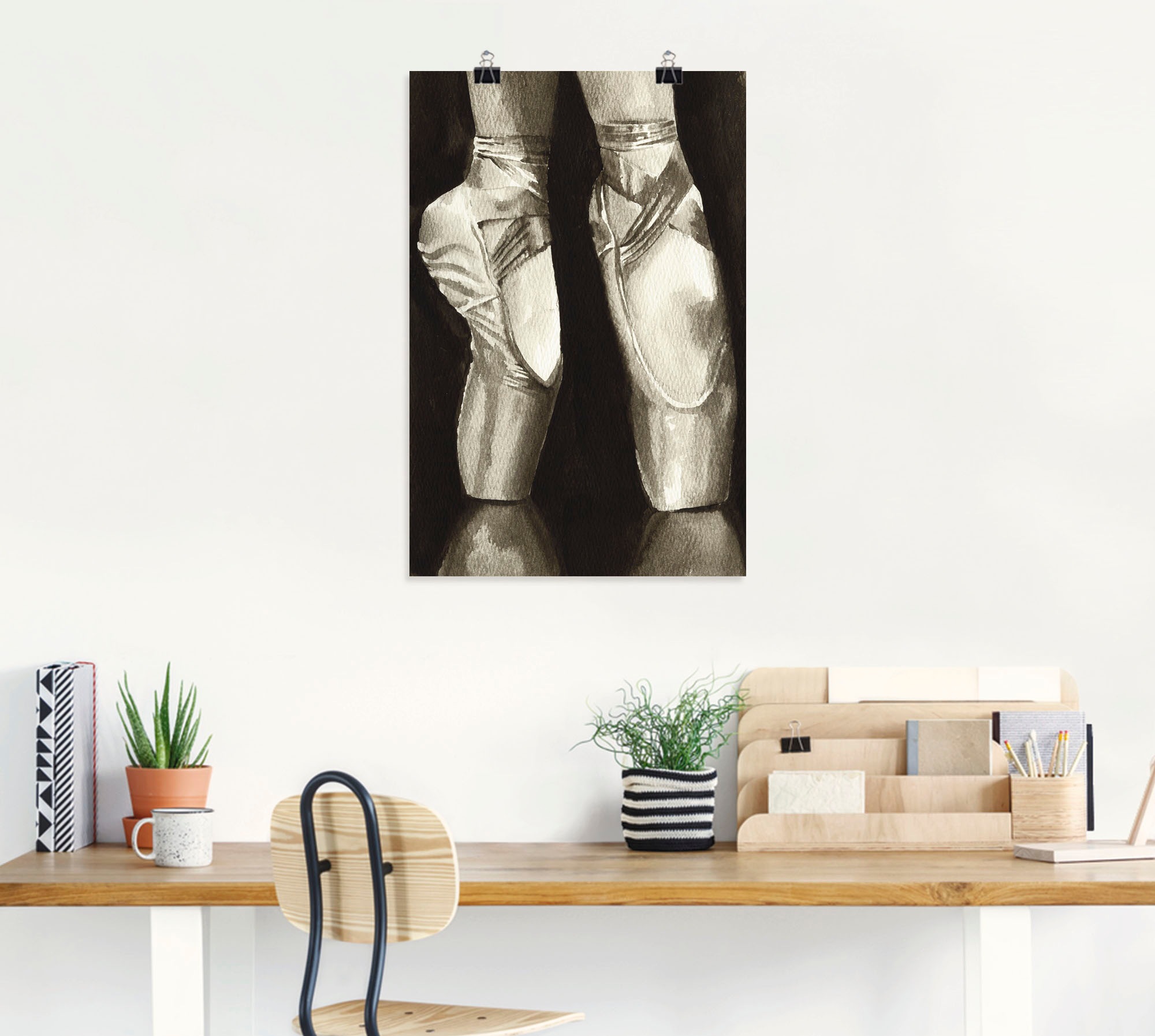 Artland Wandbild »Balletschuhe II«, Sport, (1 St.), als Leinwandbild, Poster in verschied. Größen