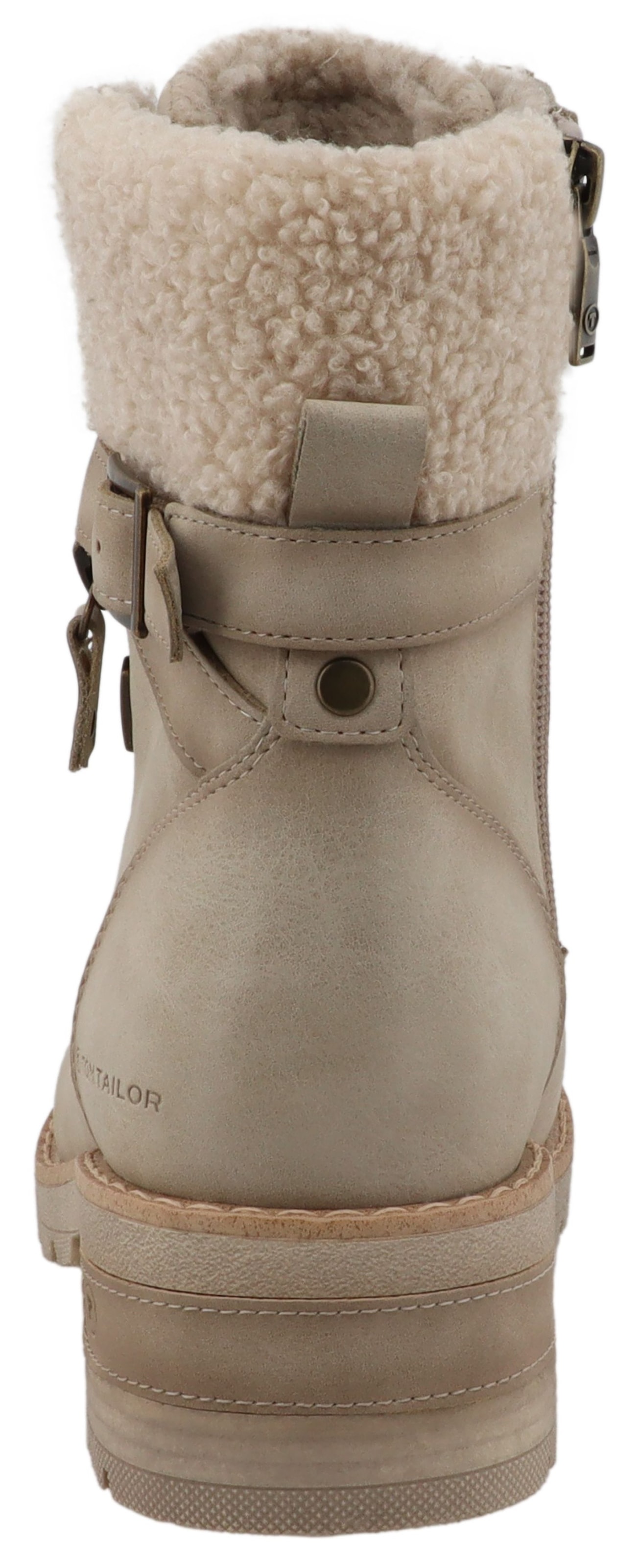 TOM TAILOR Winterstiefelette  Stiefelette, Winterboots mit Blockabsatz
