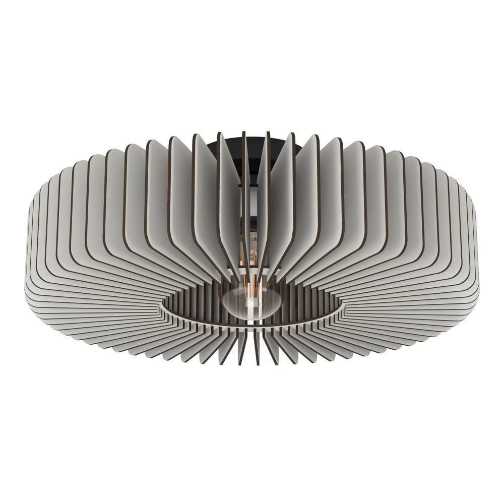 EGLO Deckenleuchte »PALOMBAIA«, 1 flammig, Leuchtmittel E27 | ohne Leuchtmittel, Deckenleuchte, Holz in Grau, Deckenlampe mit E27 Fassung, Ø 50 cm