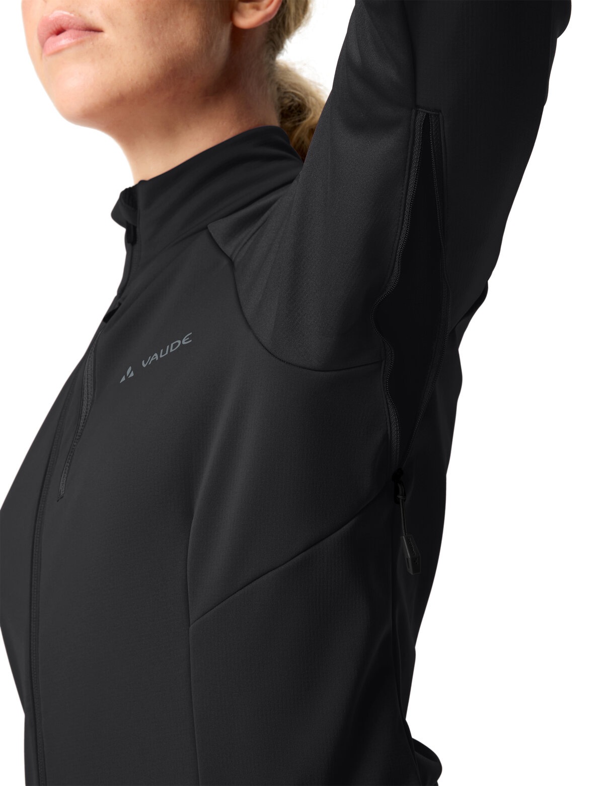 VAUDE Softshelljacke »WOMEN'S POSTA SOFTSHELL JACKET II« für Radsport und Pendeln, mit Unterarmreißverschlüssen