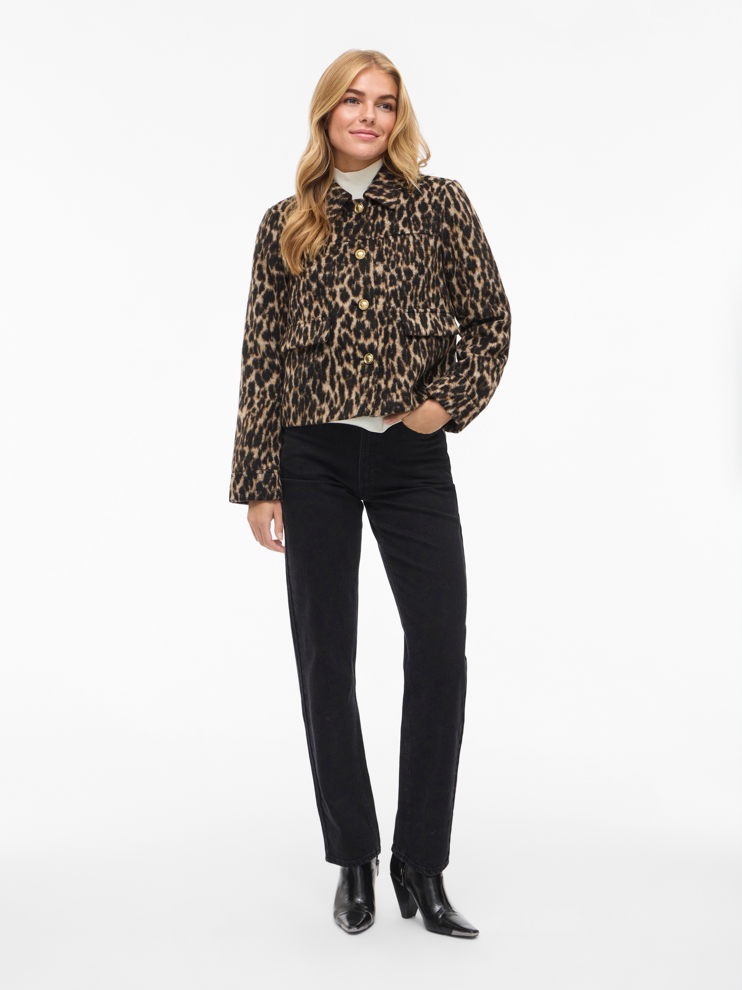 Vila Steppjacke »VISIMBA L/S SHORT JACKET« ohne Kapuze