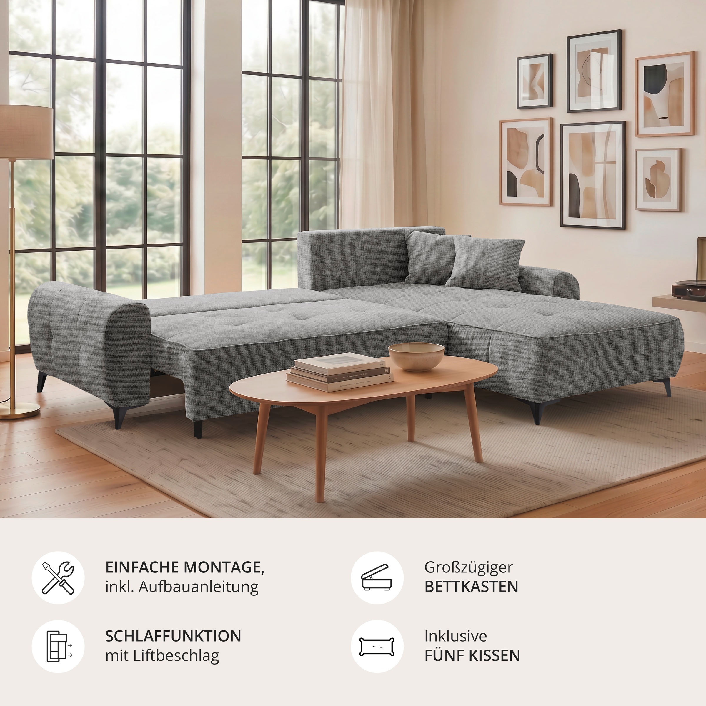 ED EXCITING DESIGN Ecksofa »Elisa«