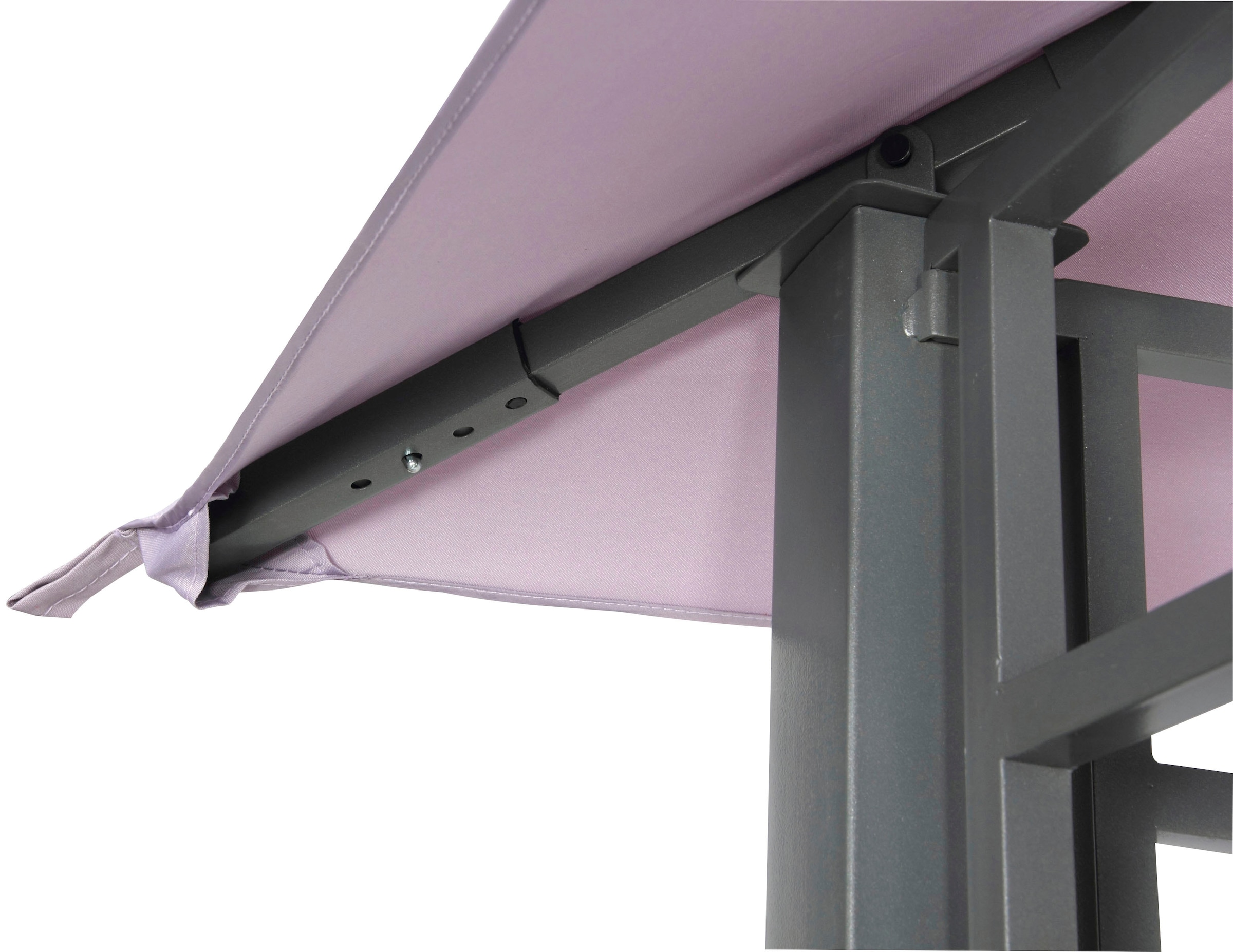 Tepro Pavillon »Lehua«, (Set, inkl. Ersatzdach), BxTxH: 330x330x285 cm, Seitenteil als Markise ausklappbar