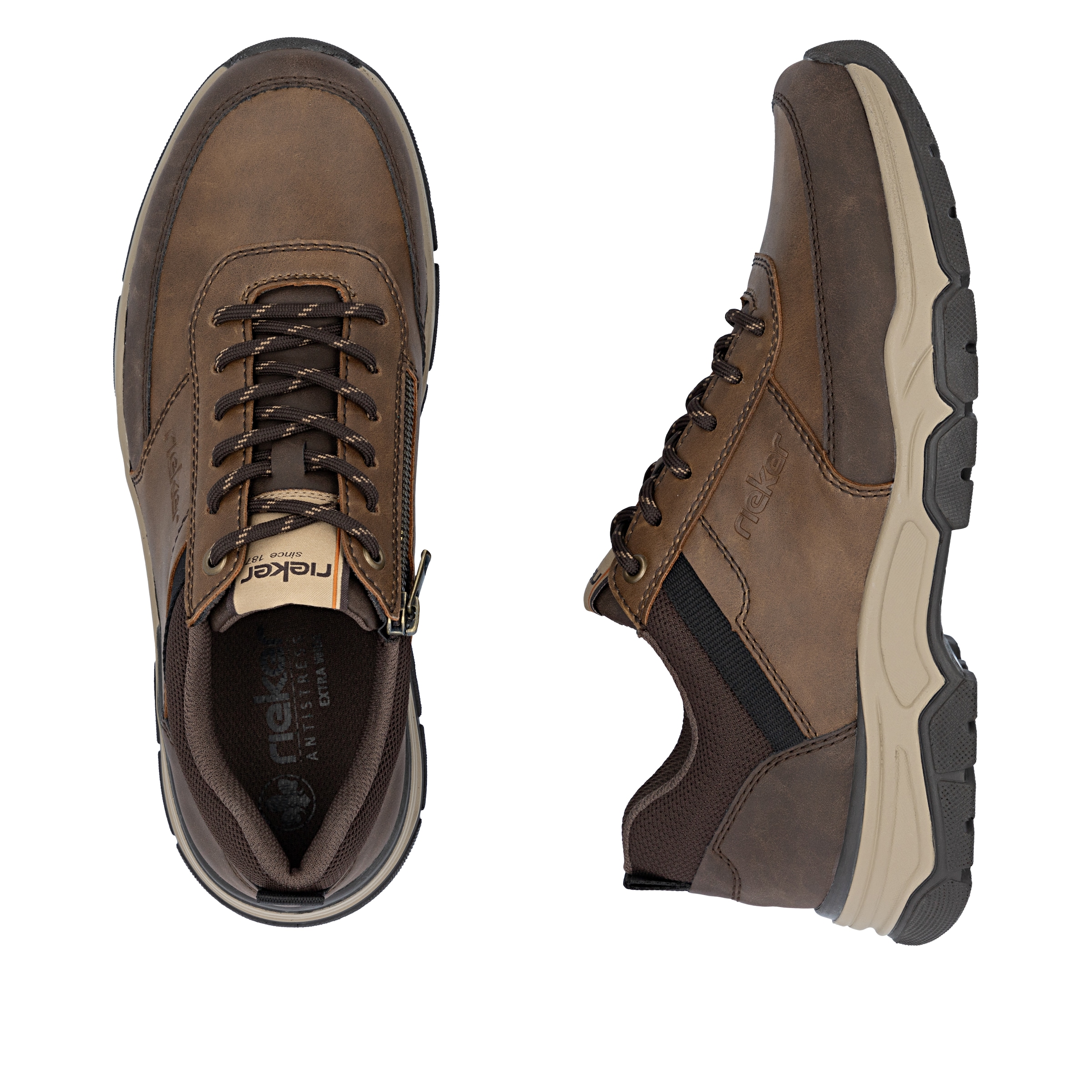 Rieker Sneaker  Schnürschuh, Halbschuh, Outdoorschuh mit Schaftrandpolsterung