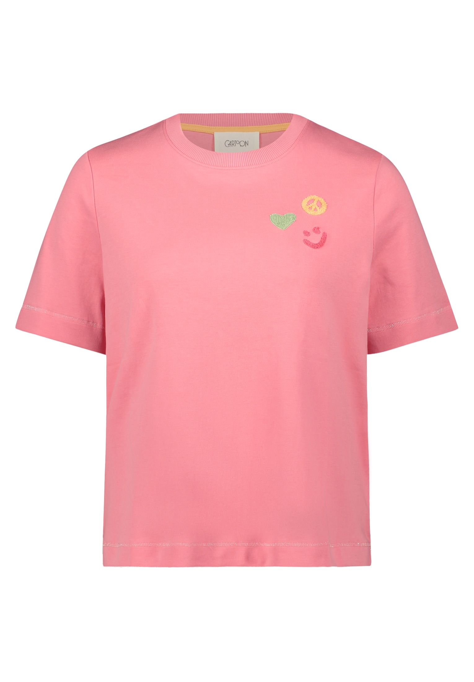 Cartoon Rundhalsshirt »Rundhals-Shirt mit Stickerei«