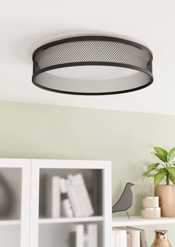 EGLO Deckenleuchte »LUPPINERIA« LED-Modul 1 Stk. Warmweiß Deckenleuchte, Metall in Messing und Kunststoff in Weiß, Ø 38,5 cm