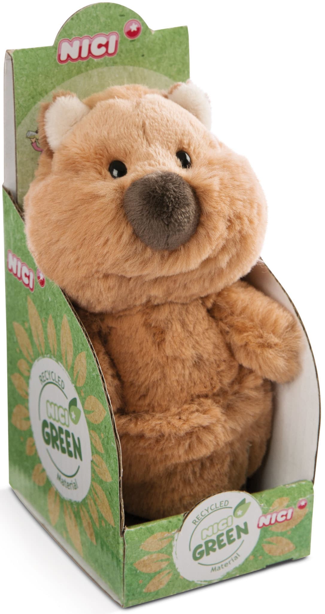 Nici Kuscheltier »Wild Friends GREEN, Quokka-Mola, 15 cm«, enthält recyceltes Material (Global Recycled Standard)