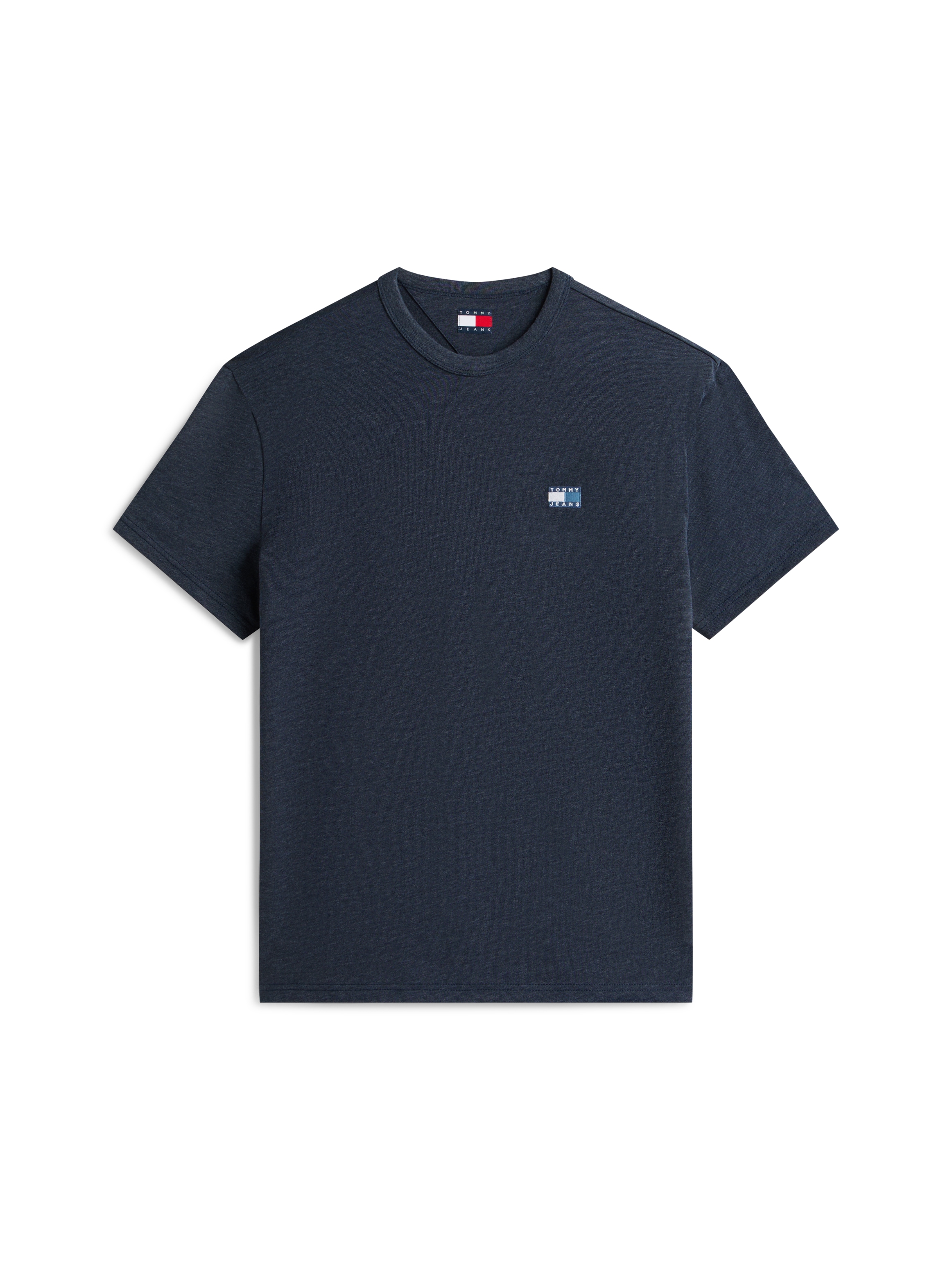Tommy Jeans T-Shirt »TJM REG BADGE« Rundhals, Jersey, meliert, regular fit