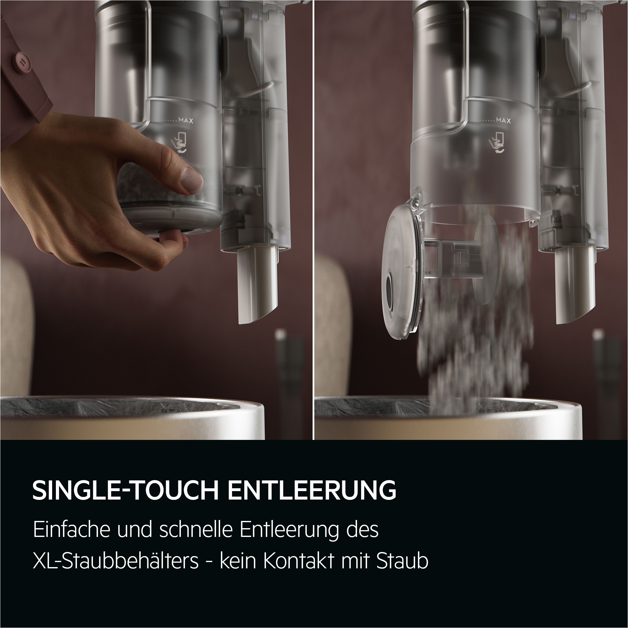 AEG Akku-Hand-und Stielstaubsauger »6000 AKKU-STAUBSAUGER (AP61HB21SH)«, sehr leicht 2,5 kg, 53 % Recyclingmaterial, bis zu 50 Min. Laufzeit