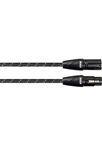 Audio-Kabel »XLR-Kabel, Gewebe, vergoldet, 0,5 m XLR-Stecker - XLR-Kupplung«, XLR,...
