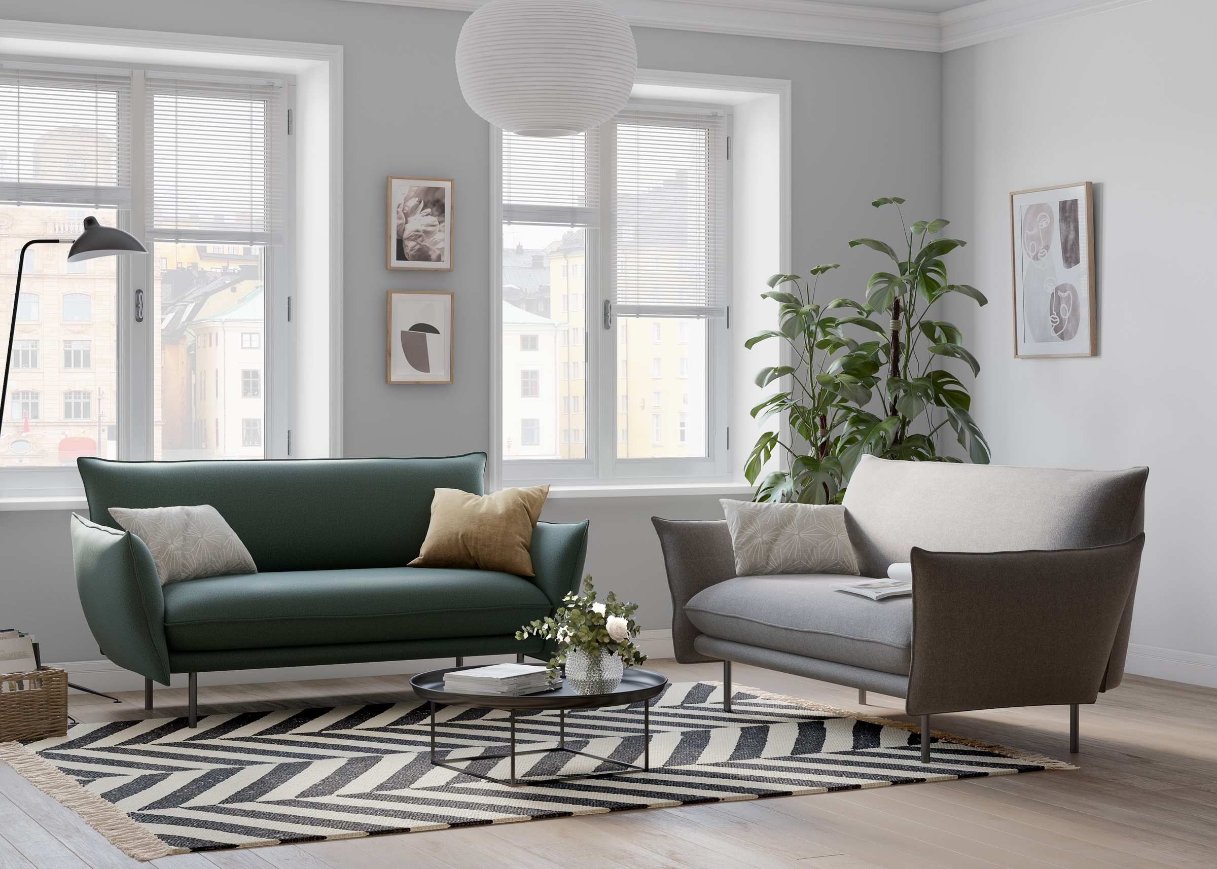 Home affaire 2-Sitzer »Stine« Besonderes Design durch Kissenoptik und Keder, by Morten Georgsen