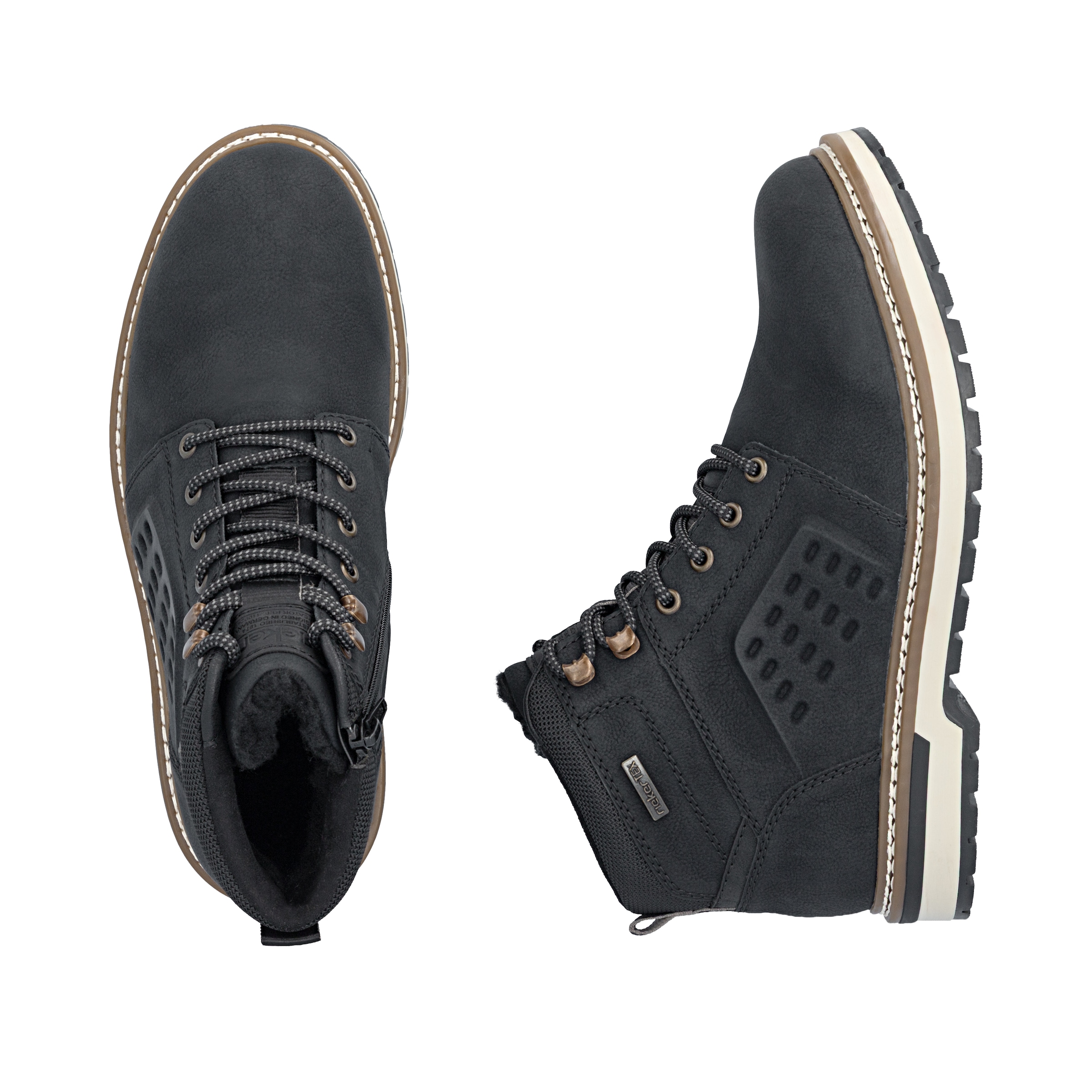 Rieker Winterboots  Schnürboots mit praktischem Reißverschluss, TEX-Membran