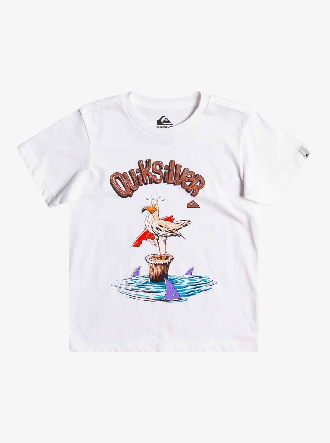 Quiksilver T-Shirt »Seagulls« in weiß, Größe 6(115-120cm)