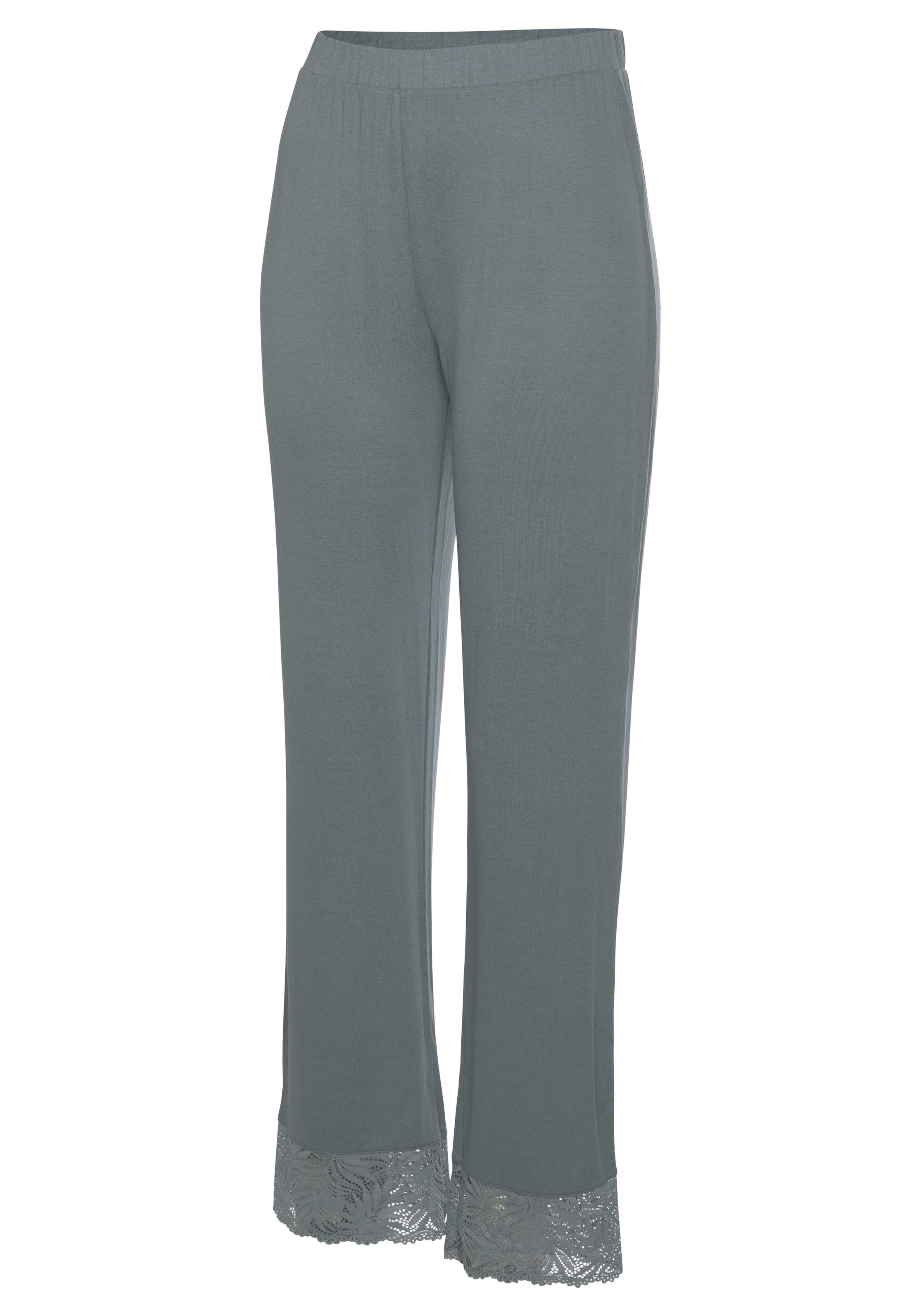 LASCANA Schlafhose, mit edlen Spitzendetails