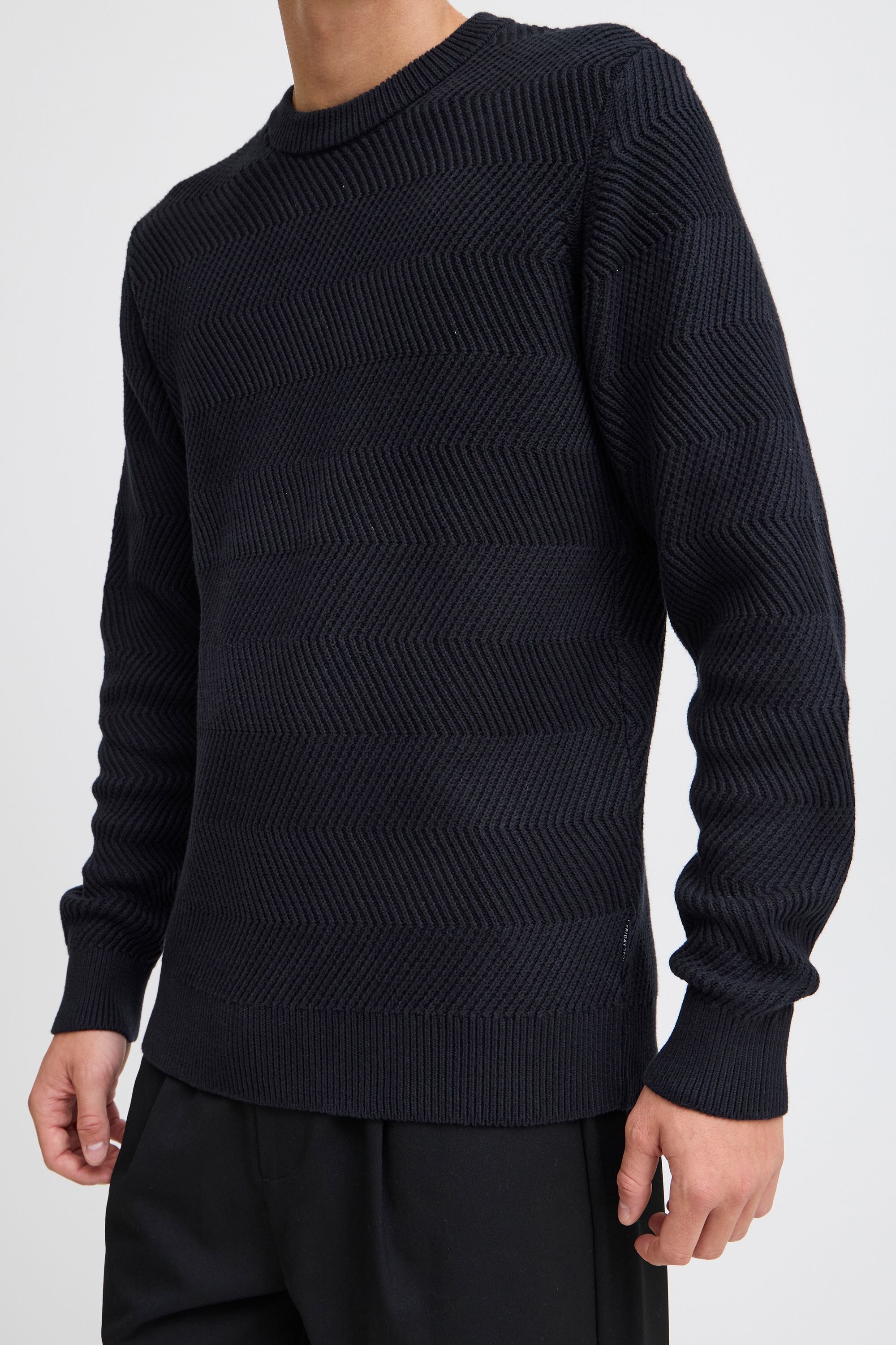Casual Friday Strickpullover »Strickpullover CFKARL structured crew neck knit«