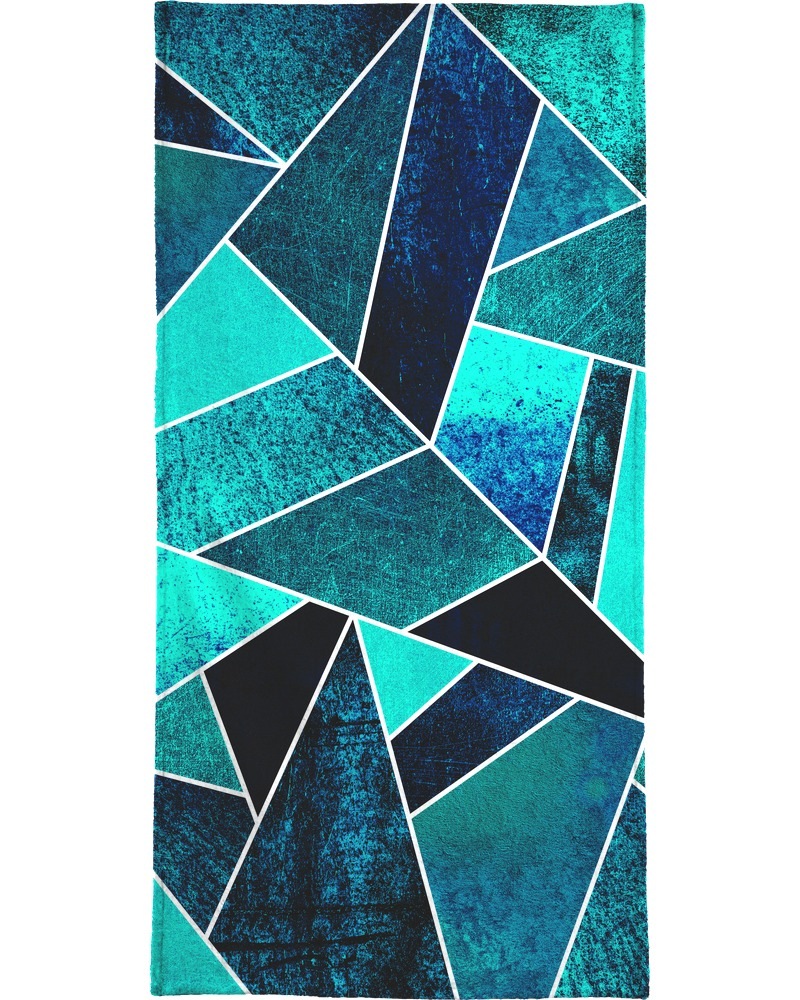Juniqe Handtuch »Wild Ocean«, (1 St.), Weiche Frottee-Veloursqualität