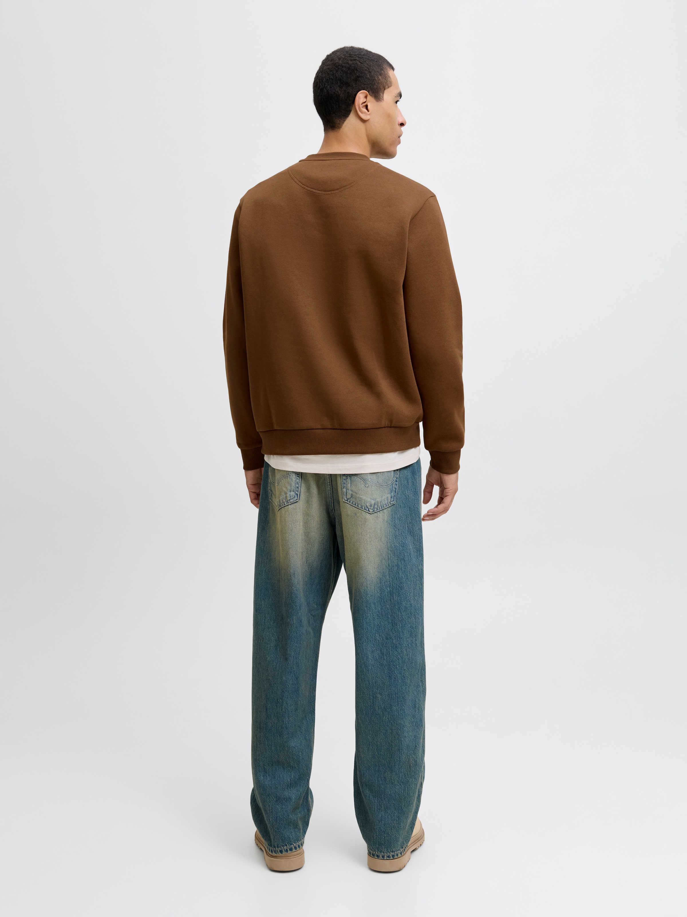 Jack & Jones Sweatshirt »JJEBRADLEY mit Rippbündchen für Alltag und Freizeit«, mit Rippbündchen