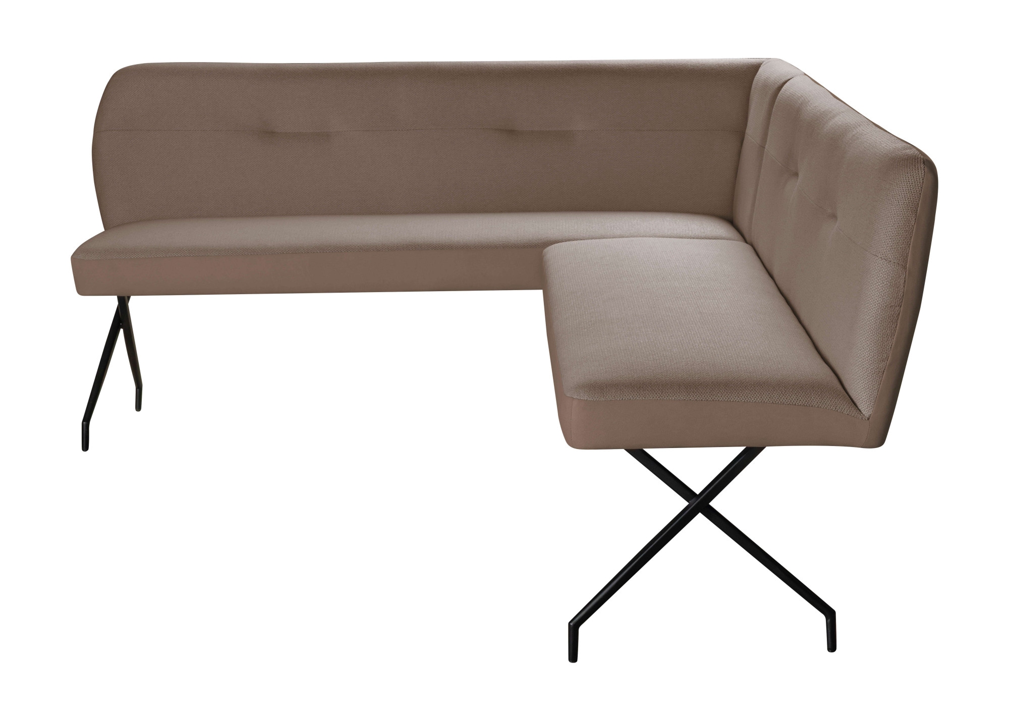 Home affaire Eckbankgruppe »Gabi Essecke, Sitzgruppe, Eckbankgruppe, Küchenbankgruppe« Set, 4tlg, 4 tlg. tlg. Stuhl: 360° drehbar (Rückst.), 2-Stoff-Design. Wellenfederung Eckbank