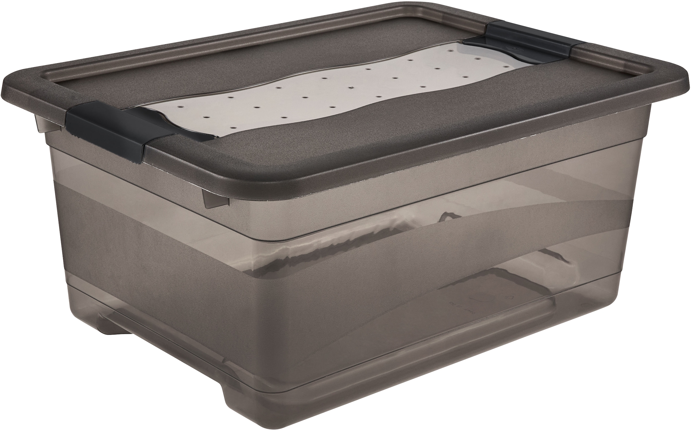 keeeper Aufbewahrungsbox »Cornelia, 6er Set, 12 L, 39,5 x 29,5 x 17,5 cm« durch Clips verschließbar, Griffe am Boden