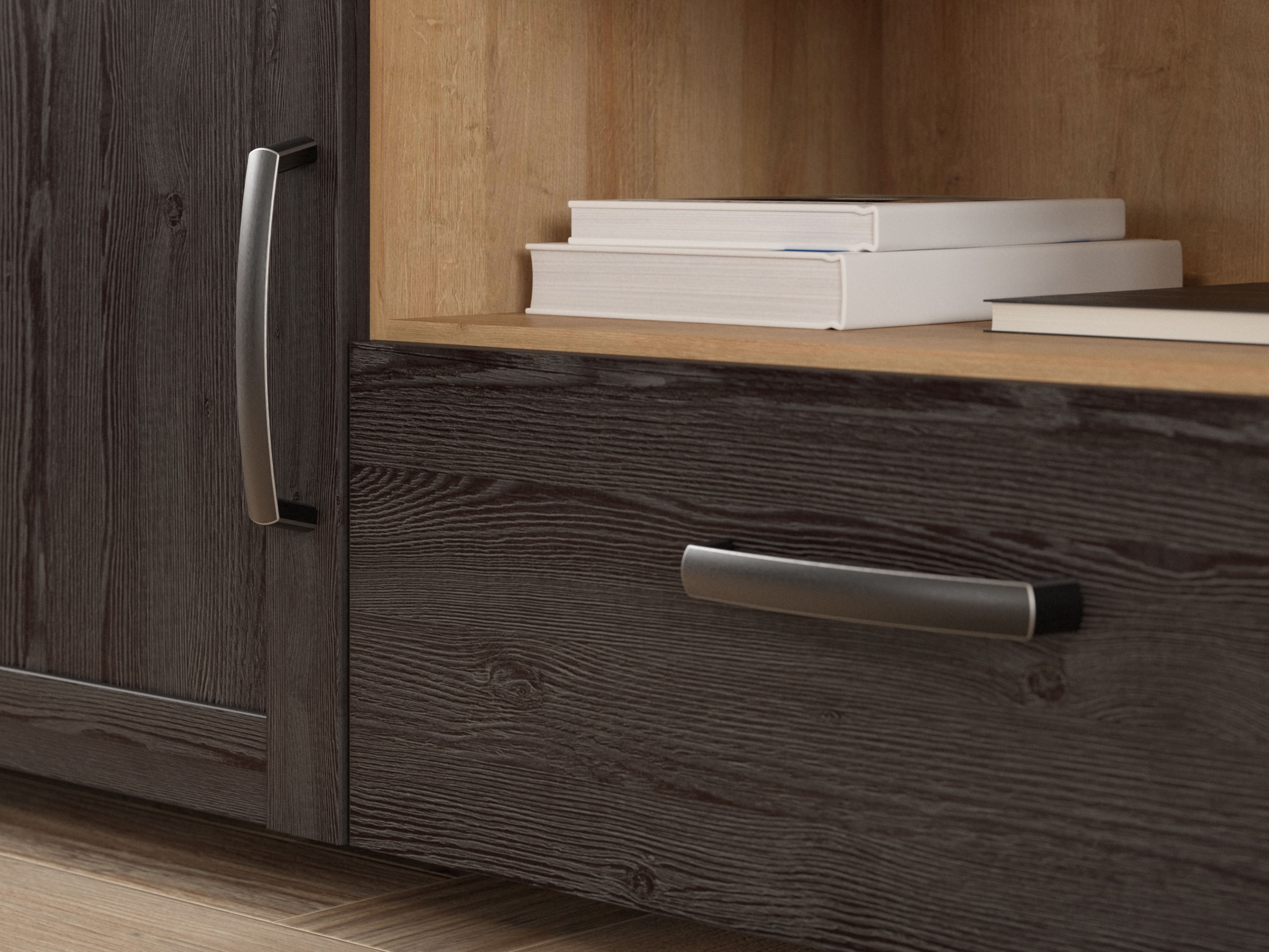 FORTE TV-Board »Bohol TV-Schrank, Stauraum, 2 farbiges Dekor, landhaus« B/H/T 166,1/51,8/42cm, 2 Türen, 1 SK