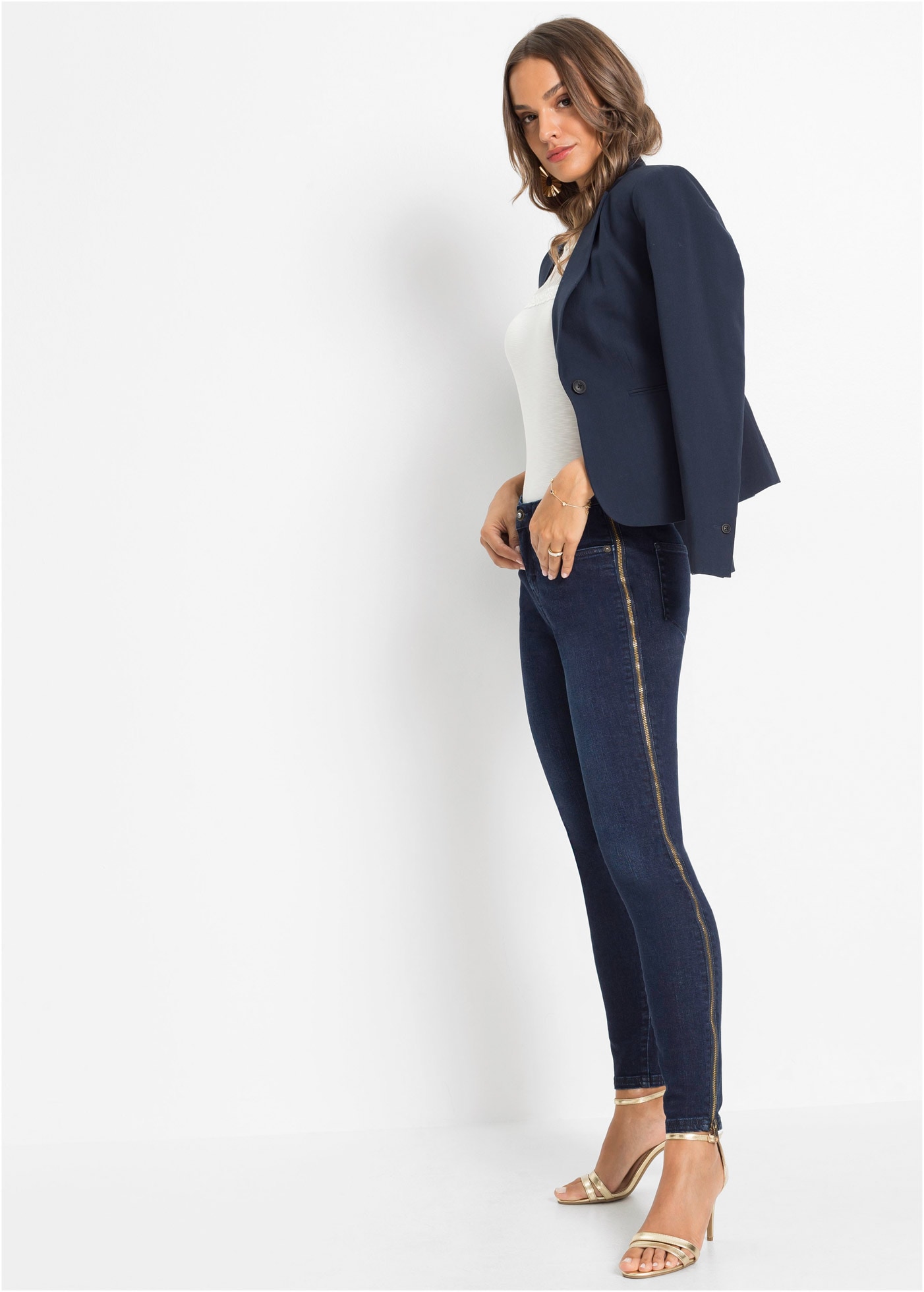 bonprix Jackenblazer »Blazer« für stilvollen Auftritt, schmale Passform, voll gefüttert