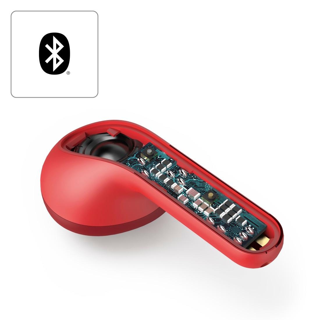 Hama Bluetooth-Kopfhörer »Bluetooth® Kopfhörer True Wireless, Earbuds, Autopairing, Apple Siri«, A2DP Bluetooth-AVRCP Bluetooth-HFP-HSP-PBAP-SPP, Freisprechfunktion-Sprachsteuerung, Google Assistant, Berührungssteuerung, integriertes Mikrofon