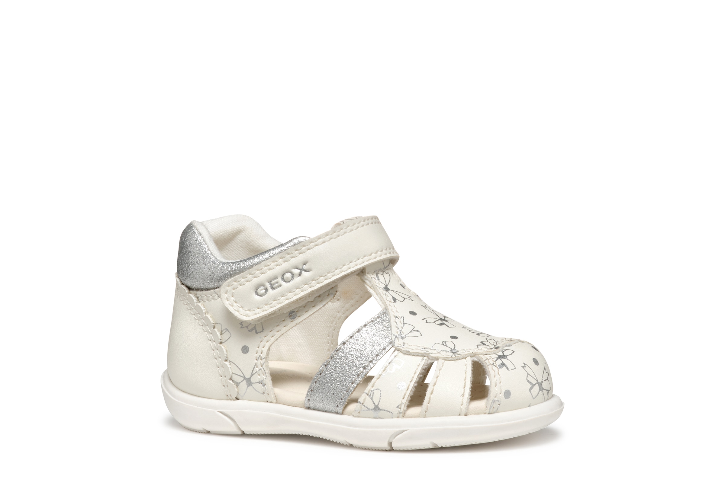 Geox Lauflernschuh »B SANDAL ZAPITO GIRL«  Babyschuh, Sommerschuh, Klettschuh, Größenschablone zum Download