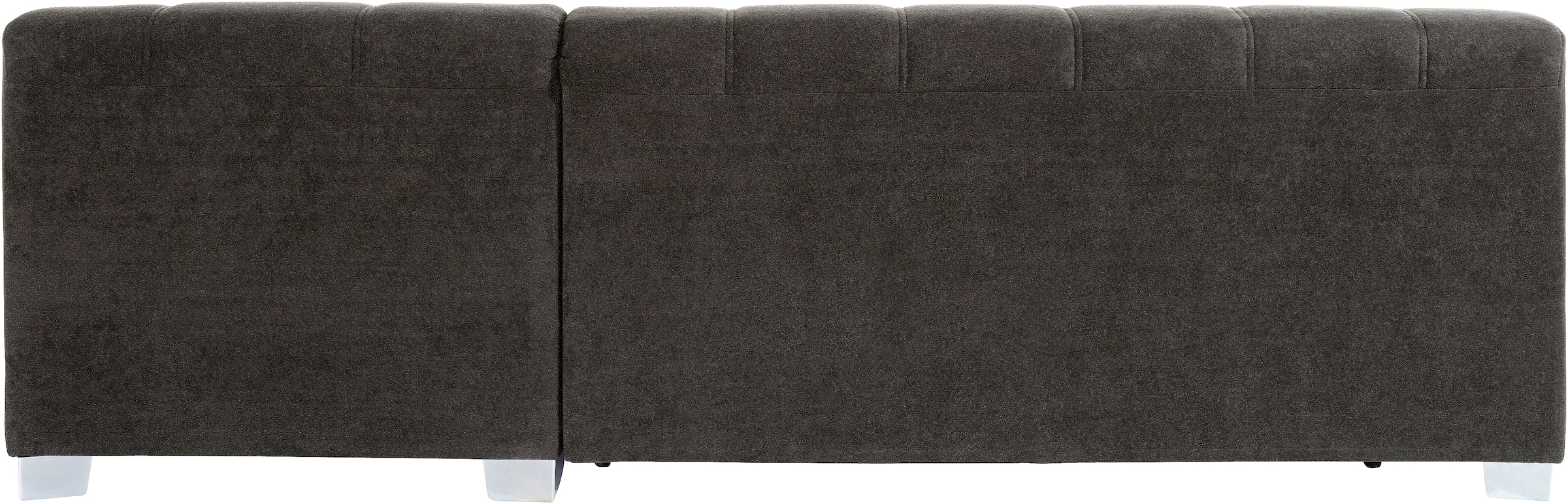INOSIGN Ecksofa »Turah incl. Zierkissen, moderne Steppung, auch in Leder«, wahlweise mit Bettfunktion, Schlafsofa, B/T/H: 239/152/75 cm, L-Form