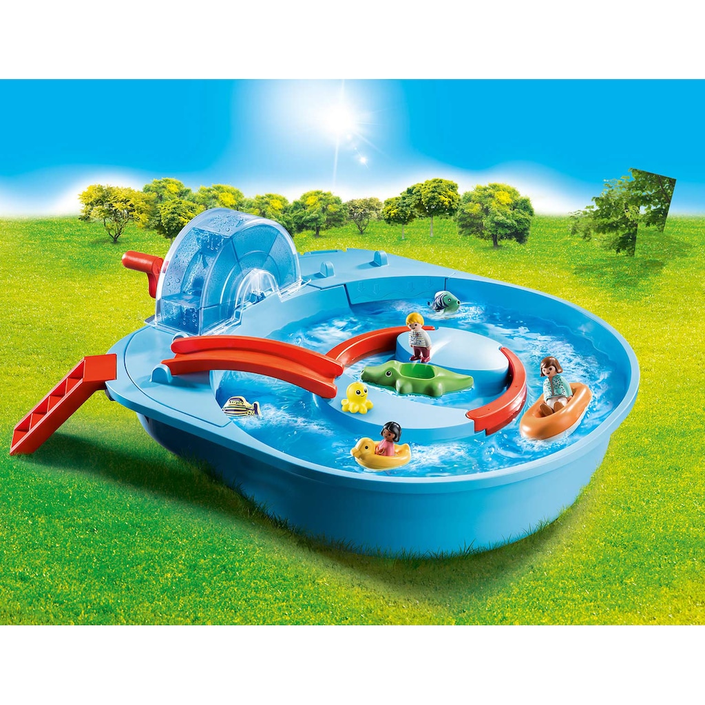 Playmobil® Konstruktions-Spielset »Fröhliche Wasserbahn (70267), Playmobil 123 - Aqua«, (16 St.)