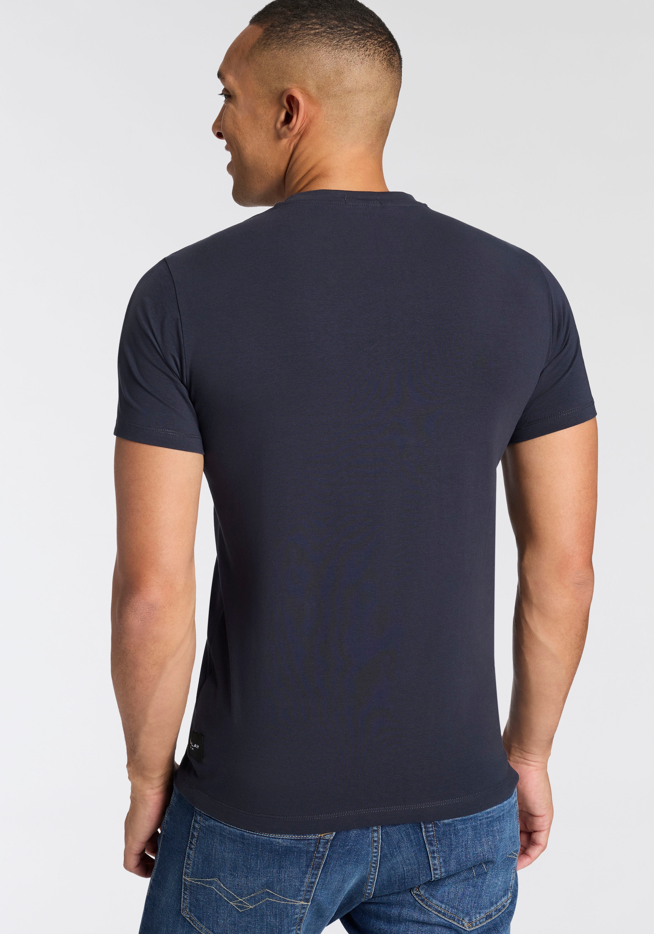 Replay T-Shirt Baumwoll-Mix, Rundhalsform