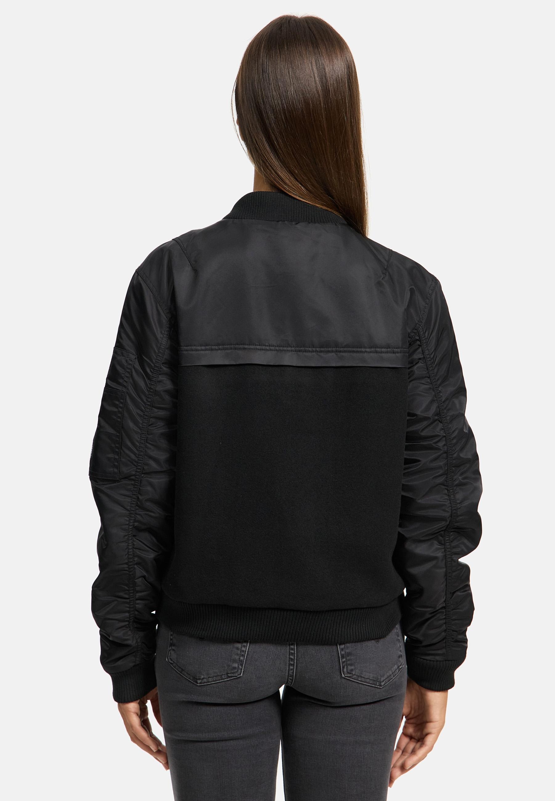 Navahoo Bomberjacke »Bomberjacke Willstehaben 14«, ohne Kapuze, angesagte Collegejacke mit Ärmeltasche